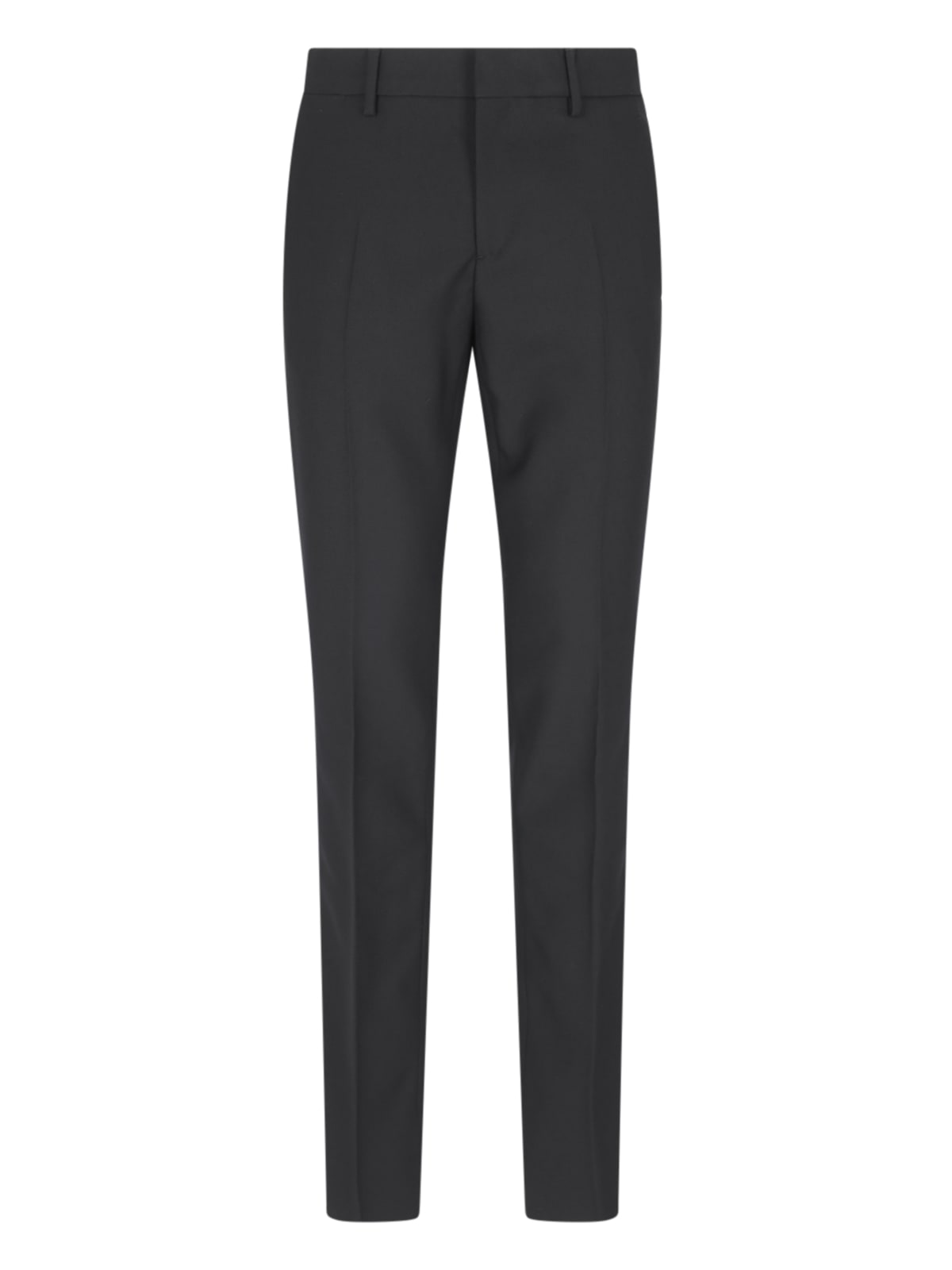 Versace Straight Trousers In Black