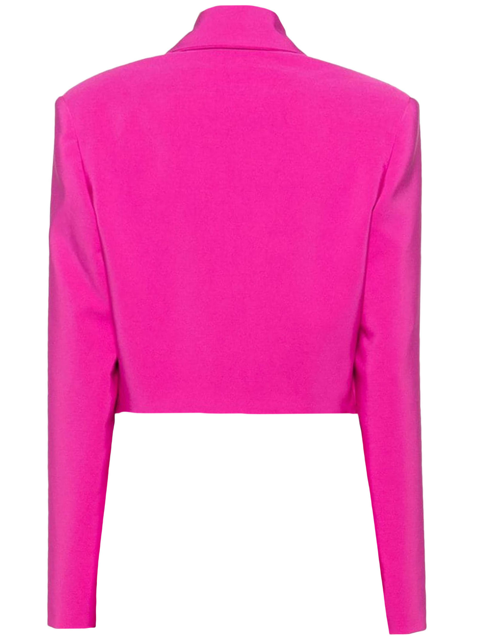 Shop Genny Cropped Jacket With Lapels In Pink