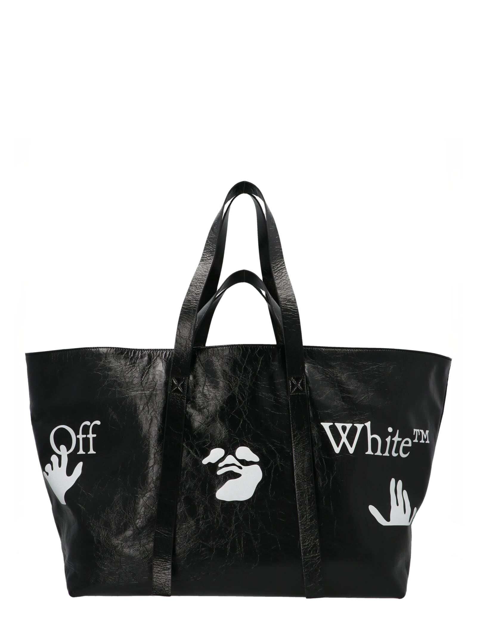 OFF-WHITE OFF-WHITE COMMERCIAL TOTE 45 BAG,OWNA094S21LEA0011001 1001