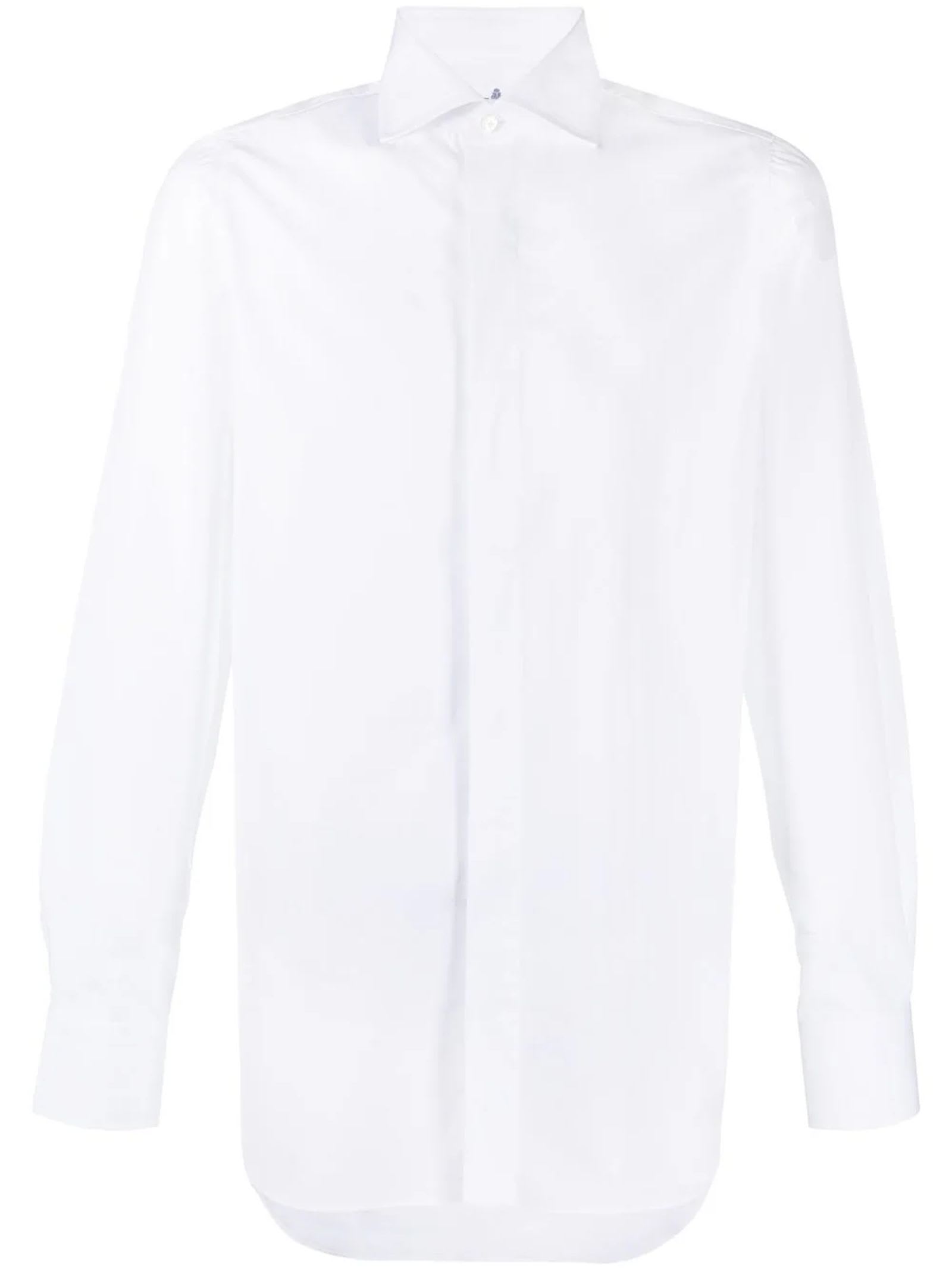 Finamore White Cotton Shirt
