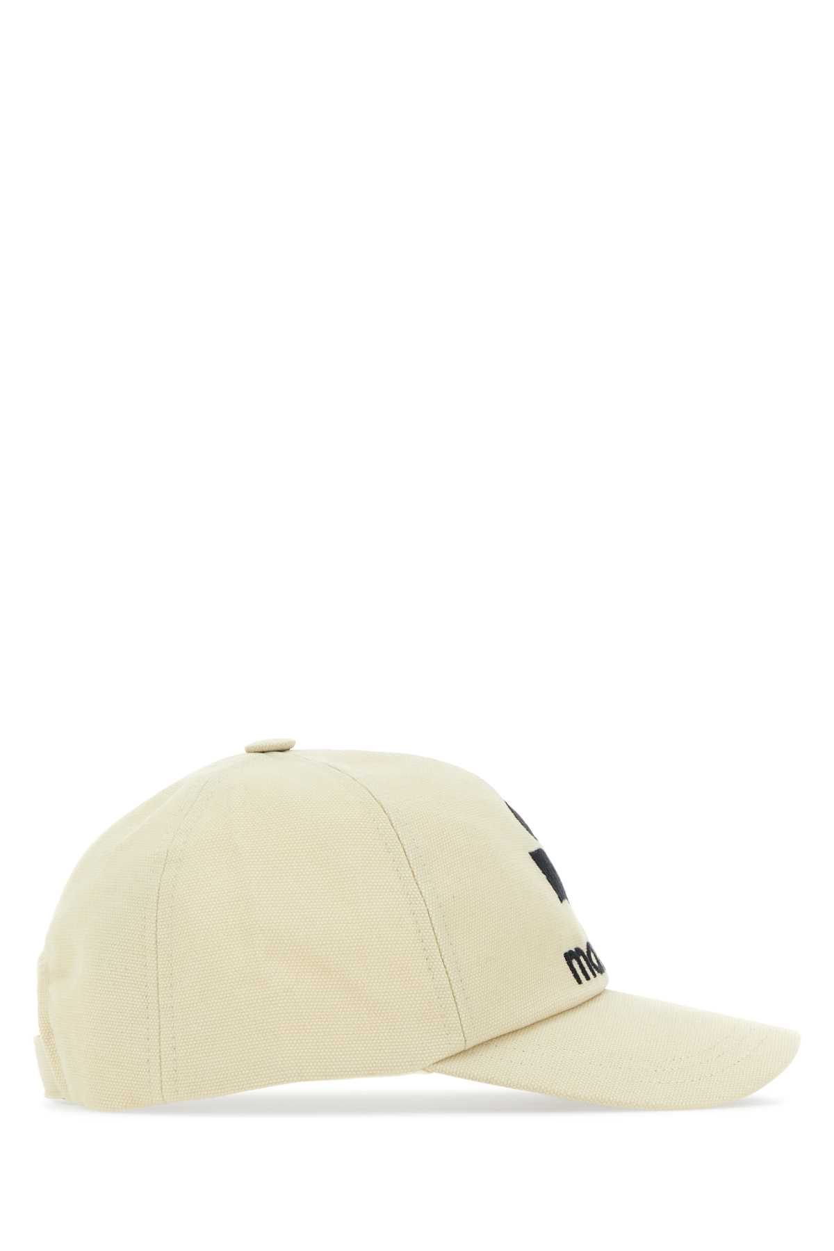 Shop Isabel Marant Sand Cotton Tyron Baseball Cap In Ecrublack