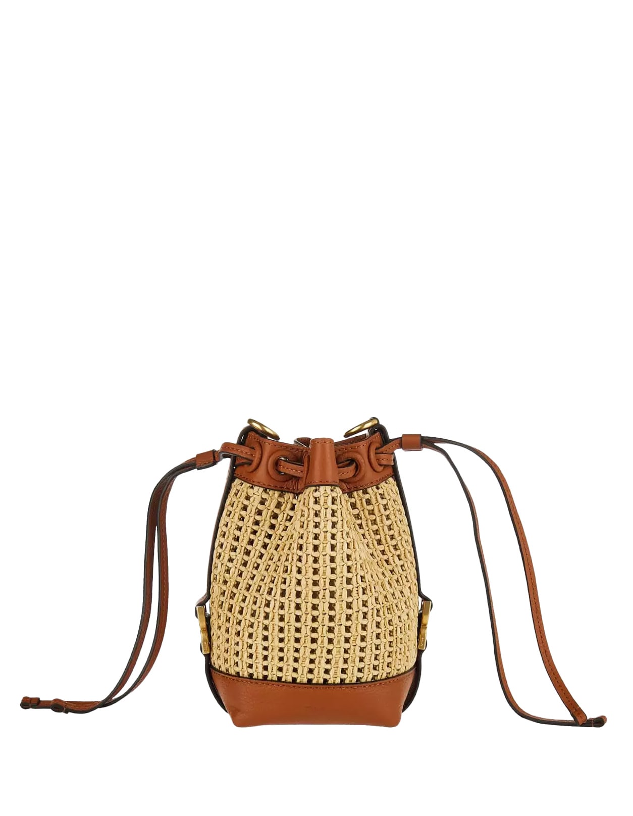 Shop Chloé Marcie Bucket Bag In Tan In Brown