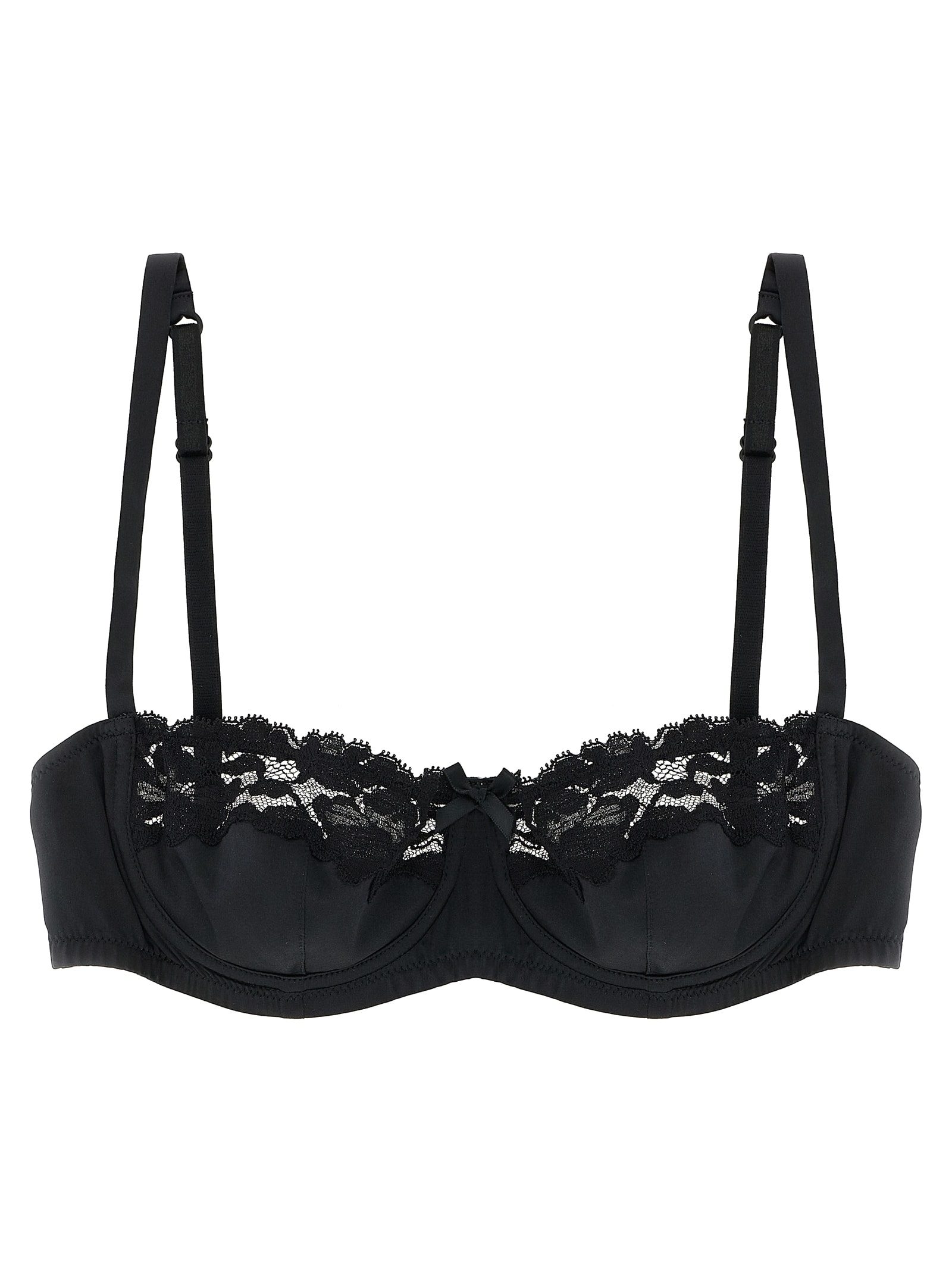 Dolce & Gabbana Bra In Silk And Lace In Black
