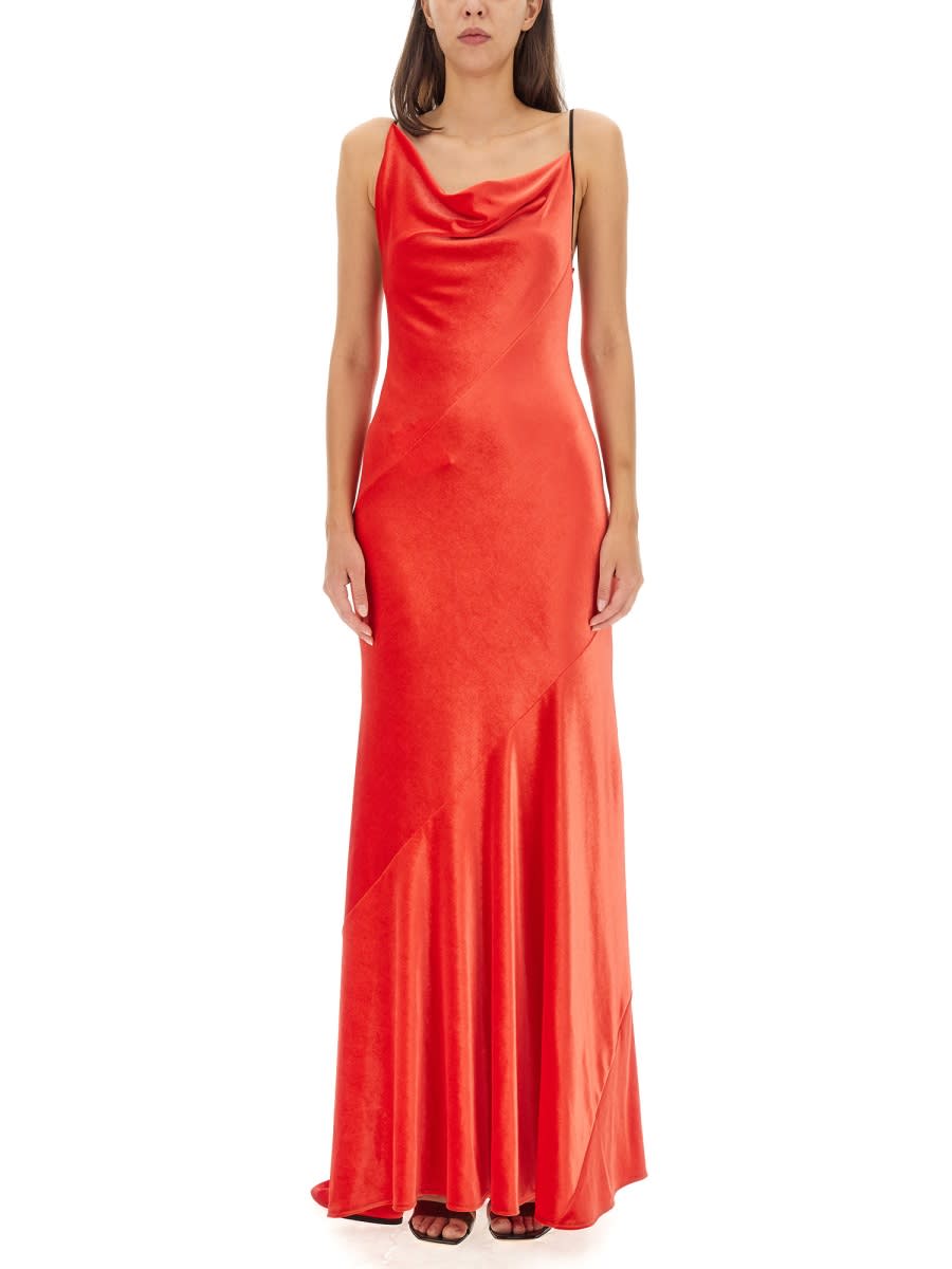 Shop Philosophy Di Lorenzo Serafini Long Dress In Red