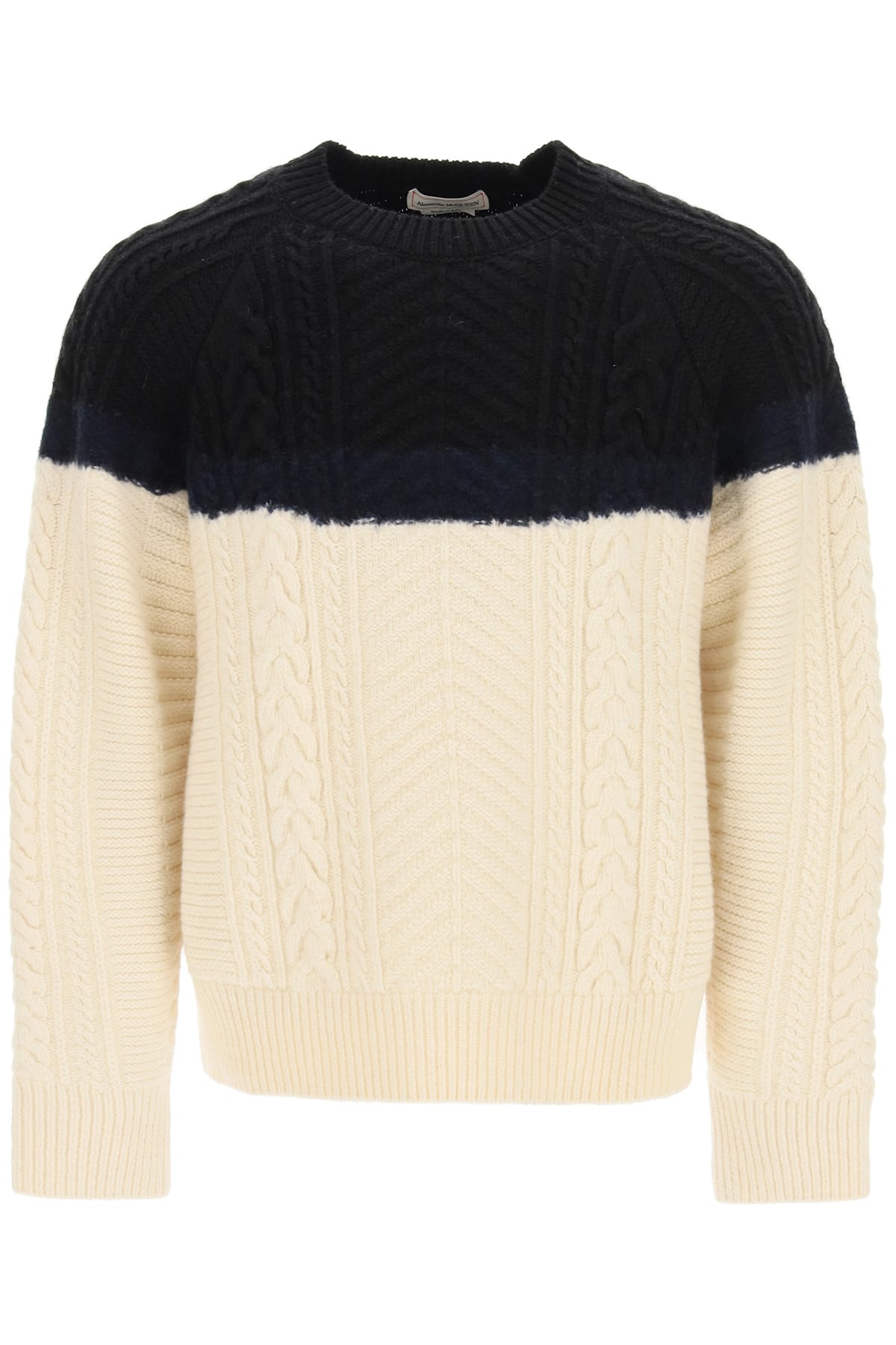 Alexander McQueen Bicolor Knitted Sweater