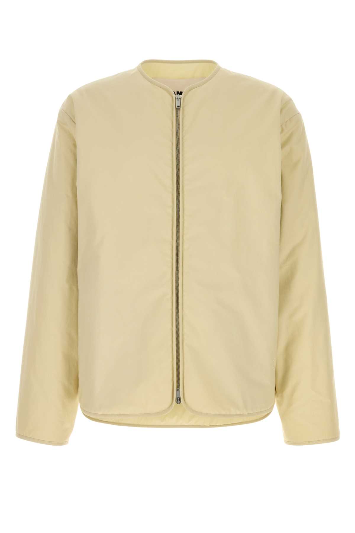 Jil Sander Cream Cotton Padded Jacket In Neutral