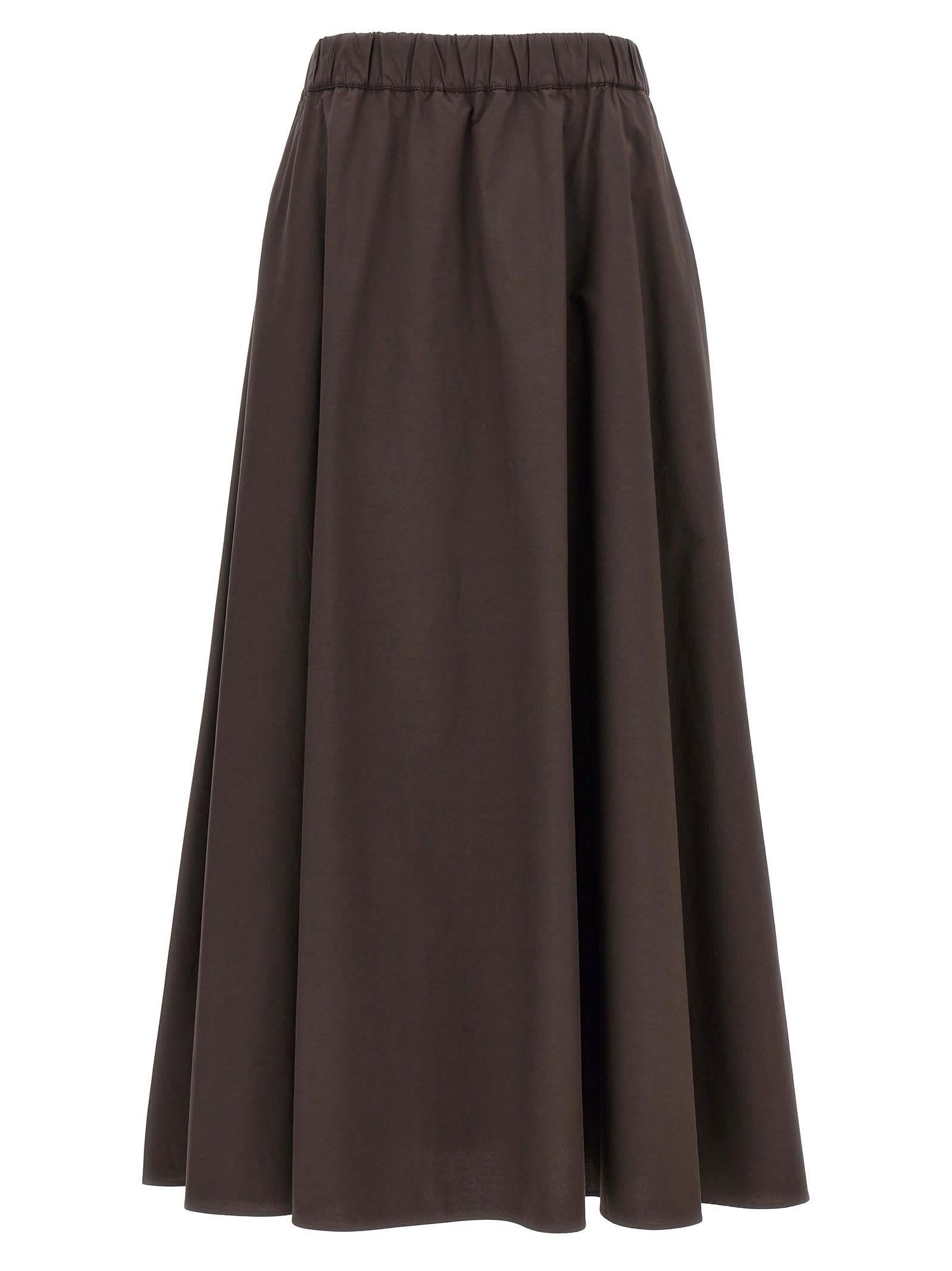 Shop P.a.r.o.s.h Canyox Skirt In Brown