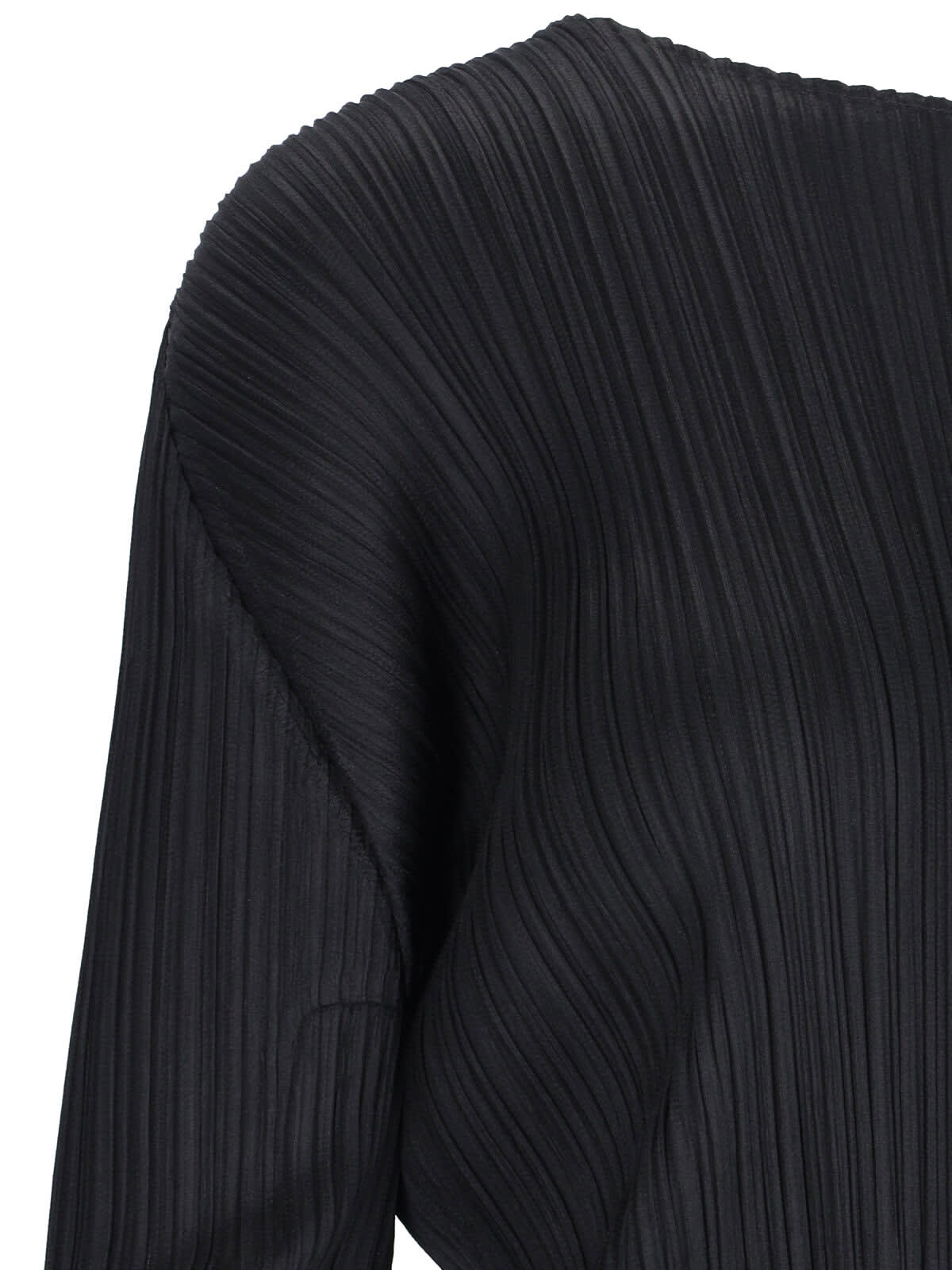 Shop Issey Miyake Monthly Colors September Pleated Top In Black