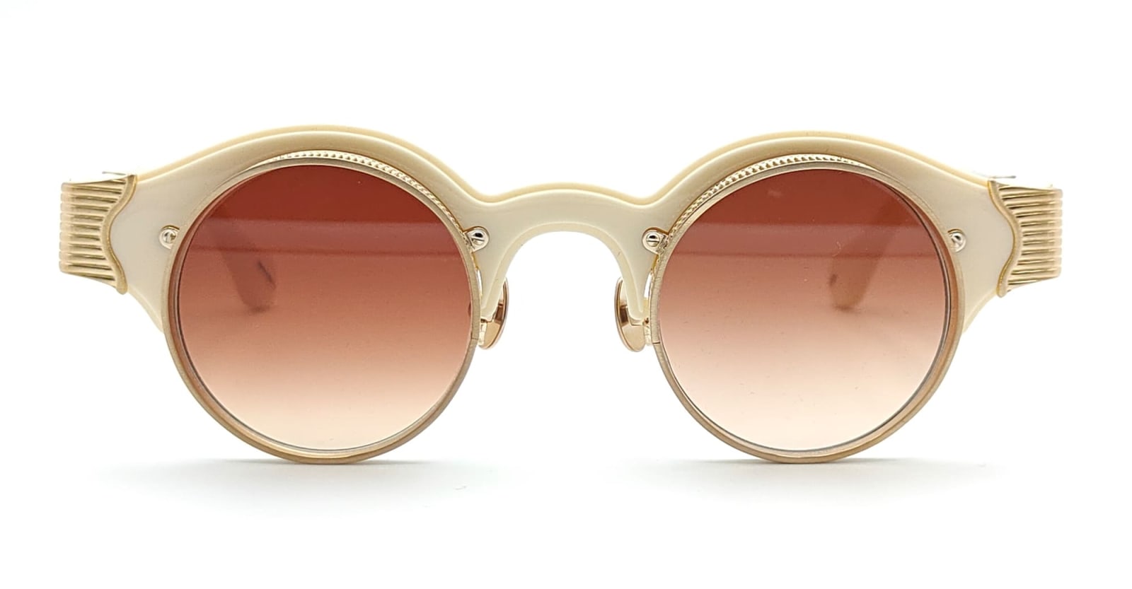 10605h - Brushed Gold / Milk White Sunglasses