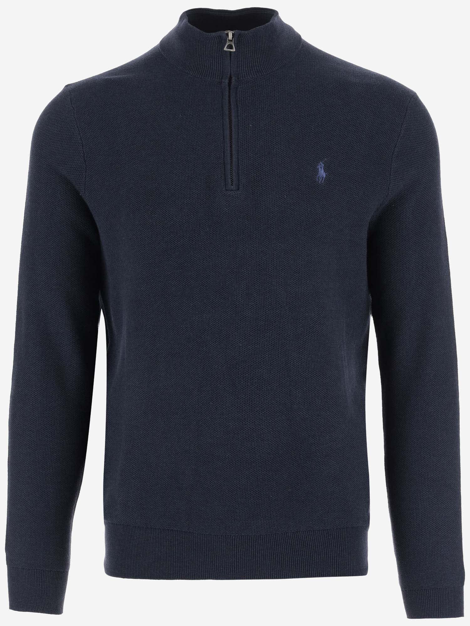 Ralph Lauren Cotton Knit Pullover With Logo