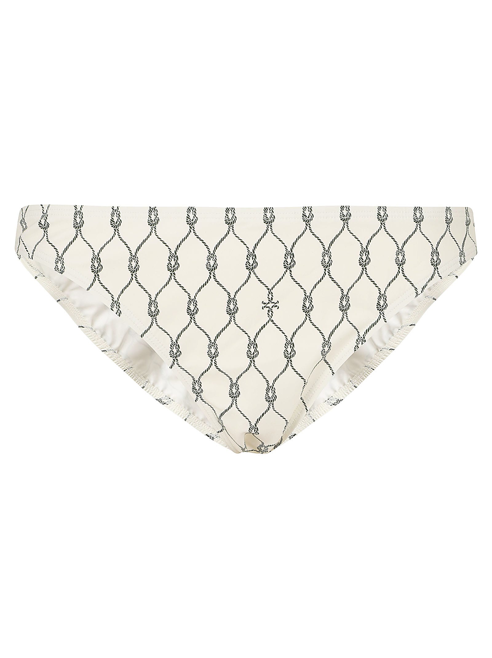 Tory Burch Printed Bikini Bottom In Green Knot
