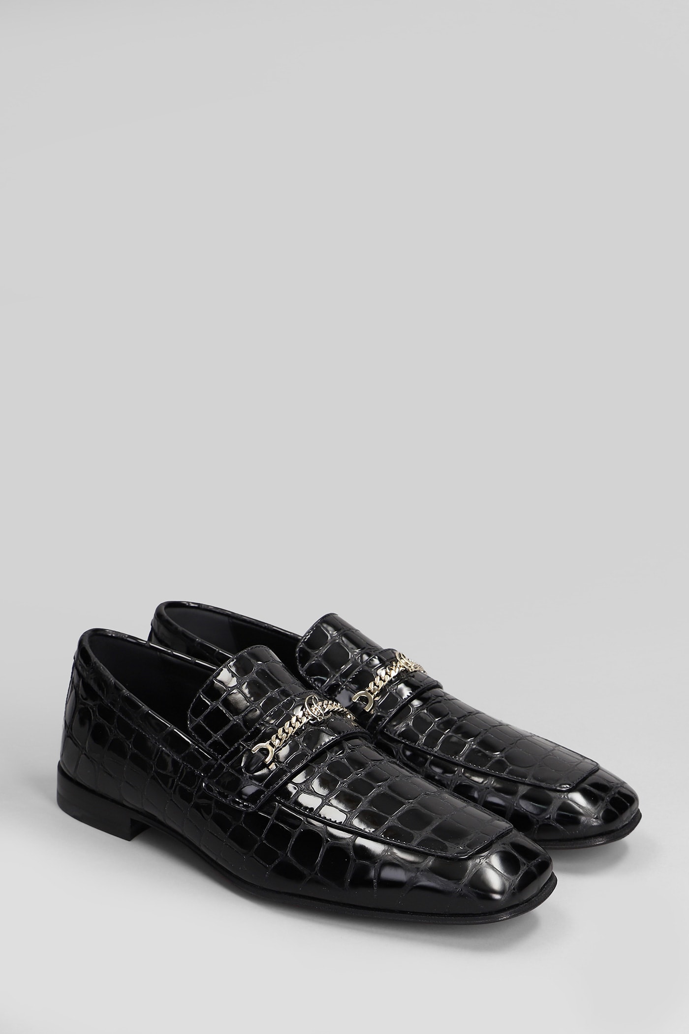 Shop Christian Louboutin Mj Moc Loafers In Black Leather