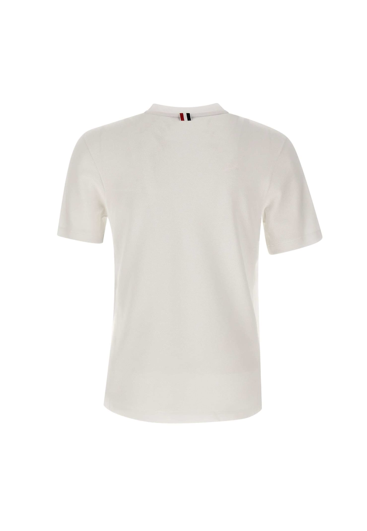 Thom Browne Short Sleeve Tee Cotton T-shirt In Neutral