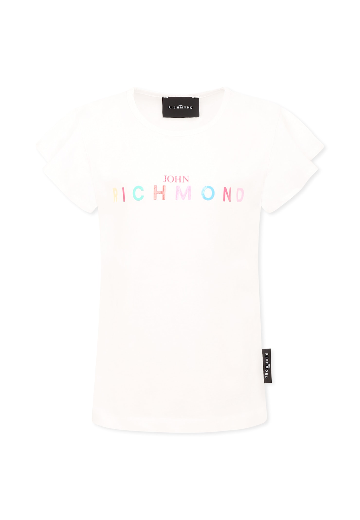 Richmond White T-shirt For Girl With Logo In White