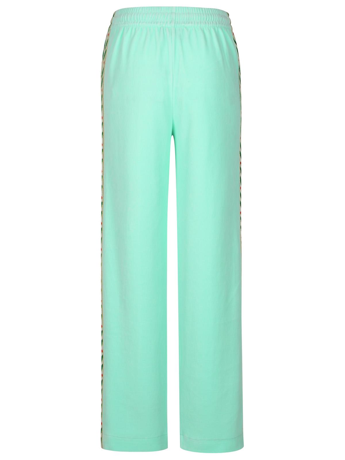 Shop Casablanca Jogger Light Green Cotton Blend Pants