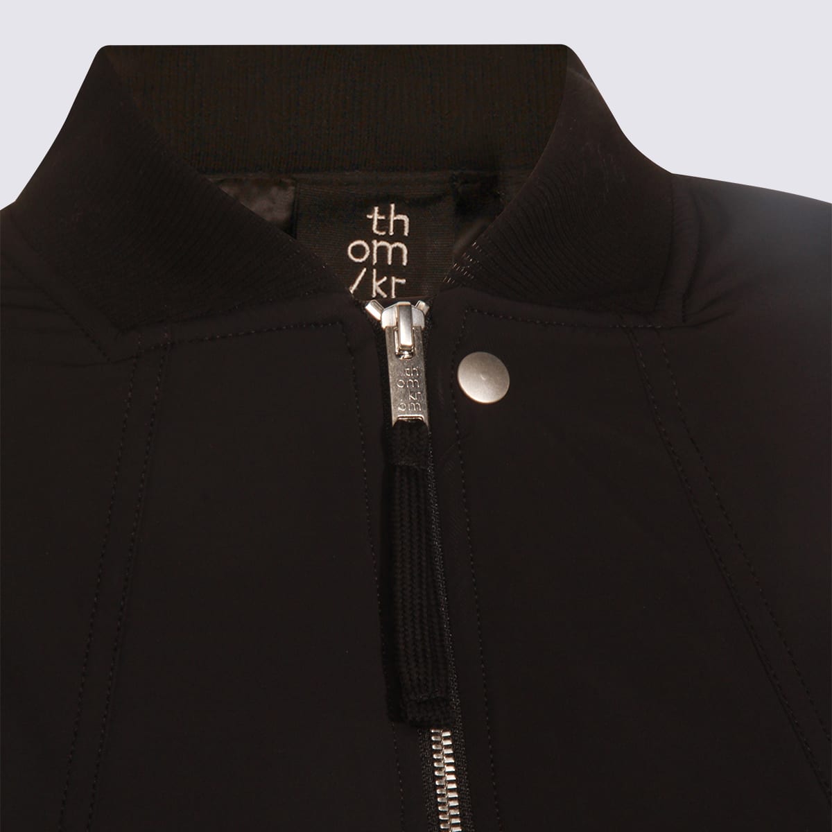 Thom Krom Zip-up Bomber Jacket In Black
