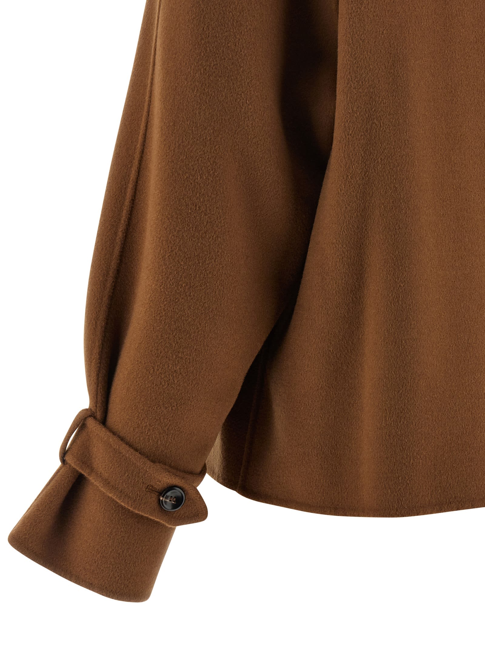 Max Mara Nupar Double-breasted Jacket In Brown
