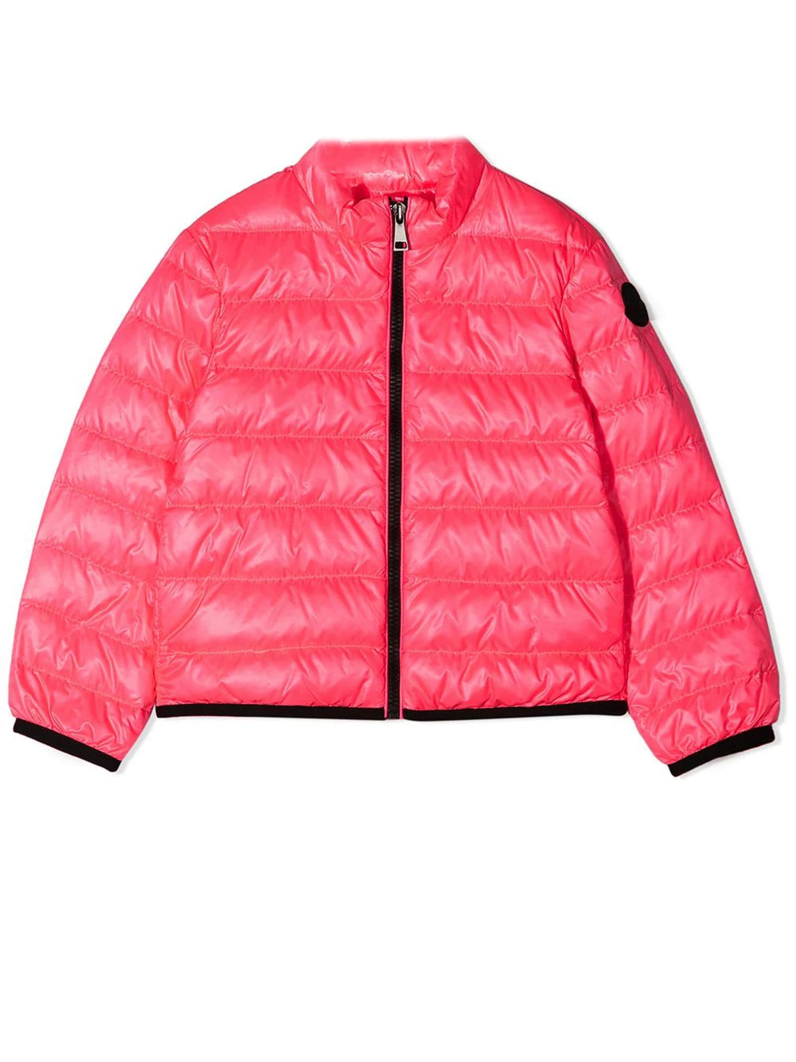 Moncler Pink Feather Down Padded Jacket