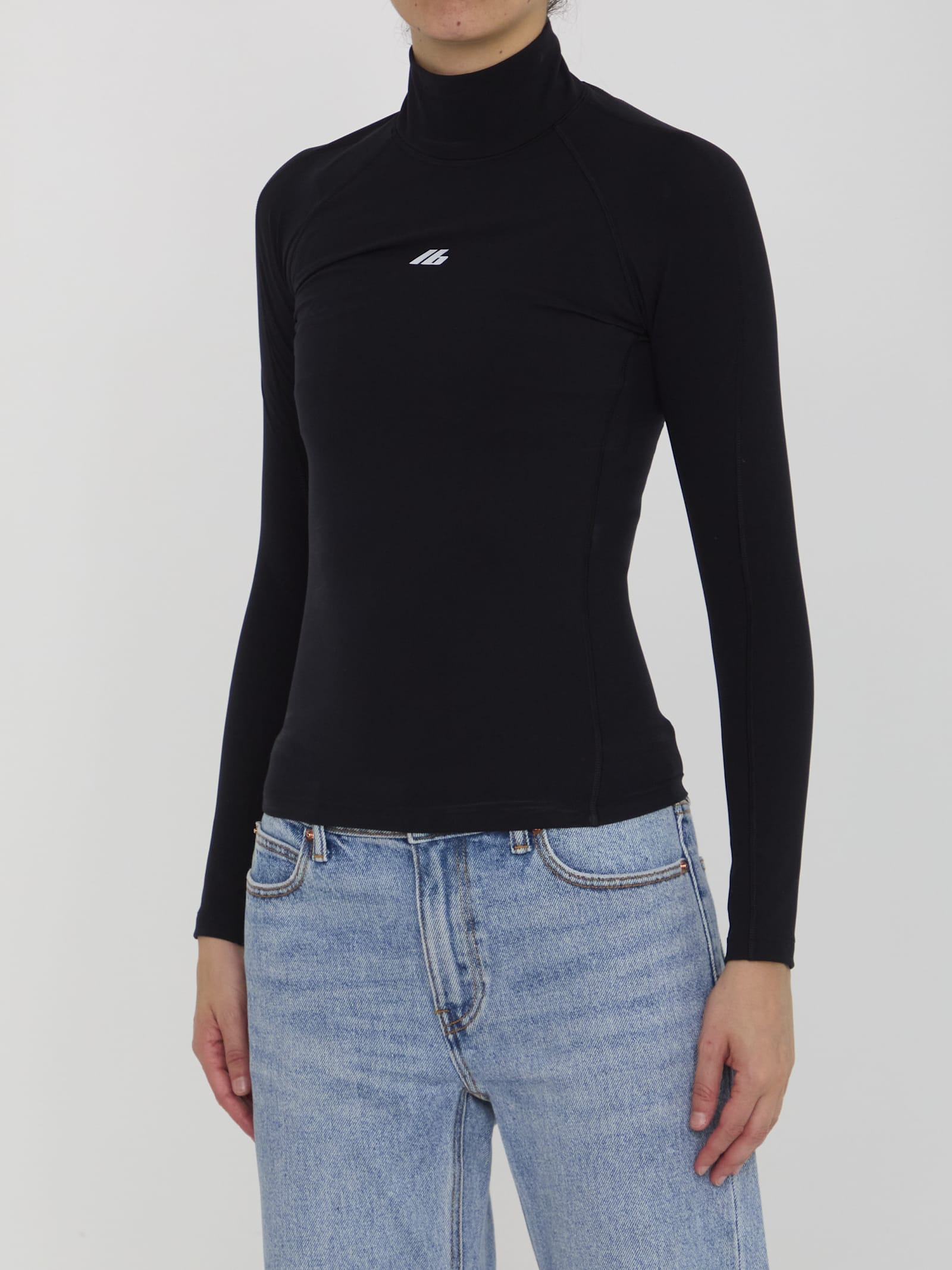 Shop Balenciaga Activewear Top In Black