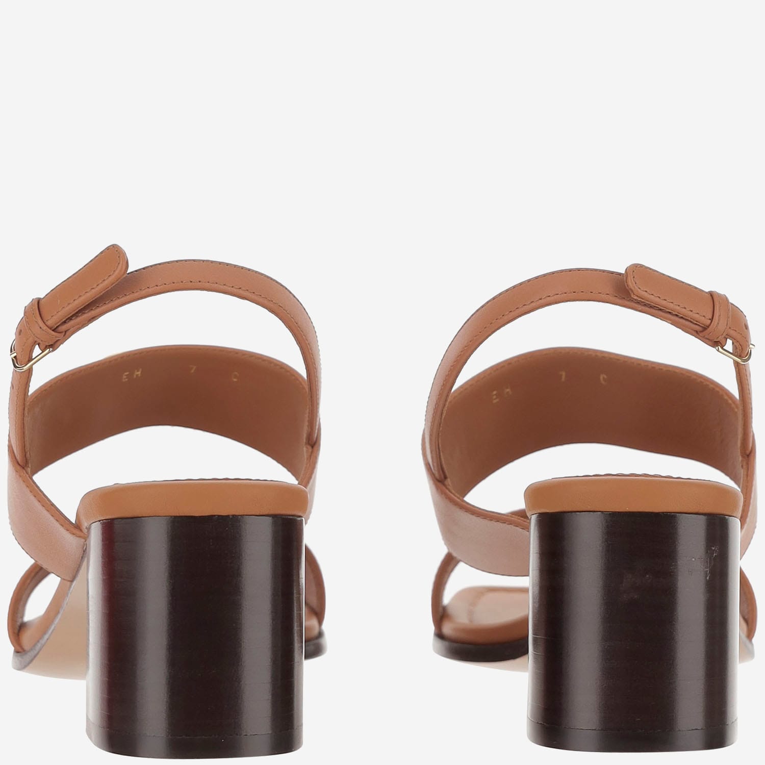 Ferragamo Women's Lou Gancini Block Heel Sandals In Beige