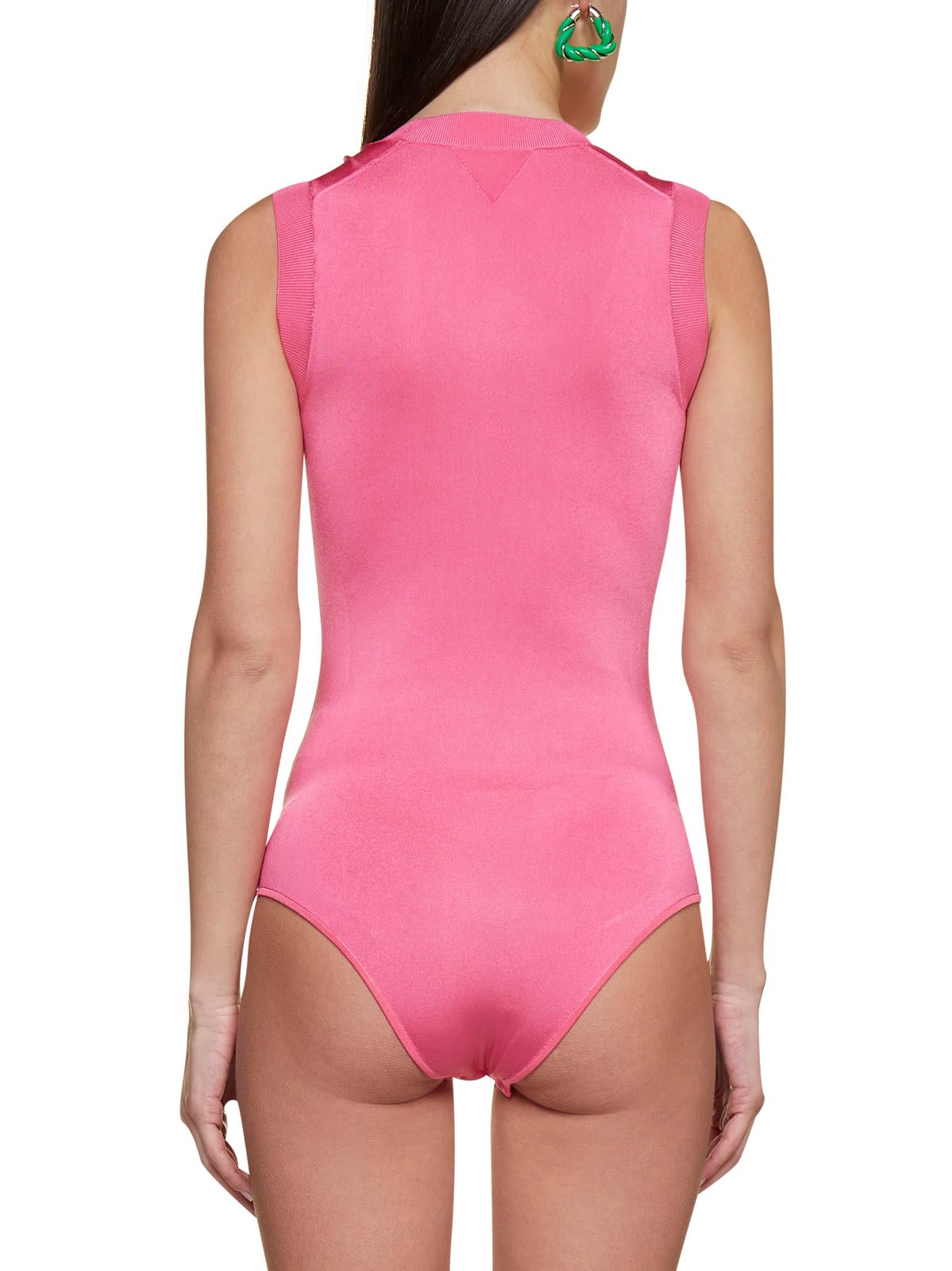 Bottega Veneta Sleeveless Knitted Vest Top In Fuchsia