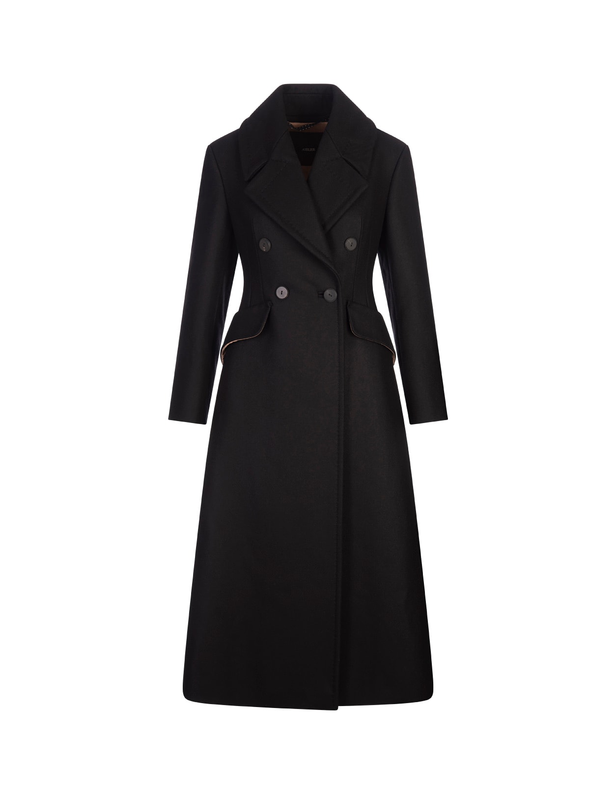 Shop Max Mara Black Bouquet Coat