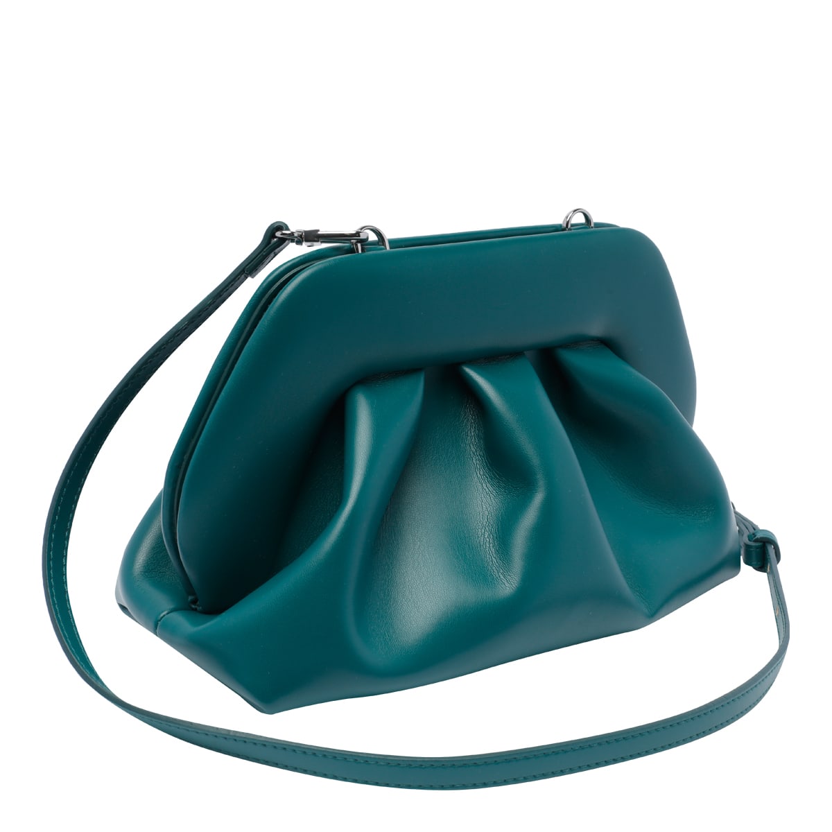 Shop Themoirè Tia Vegan Fabric Handbag In Blue