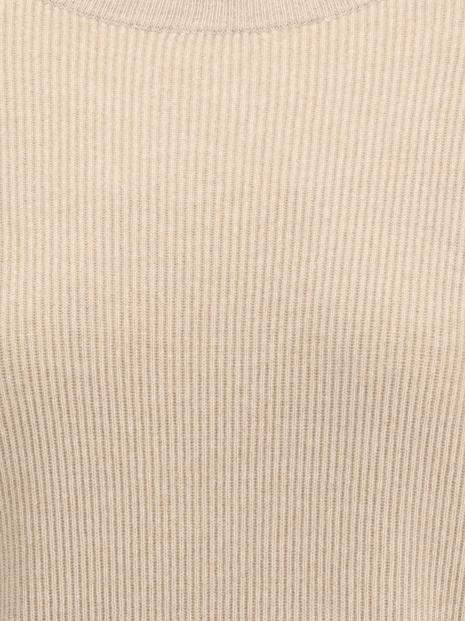 Brunello Cucinelli Beige Cashmere Cashmere Sweater In Brown