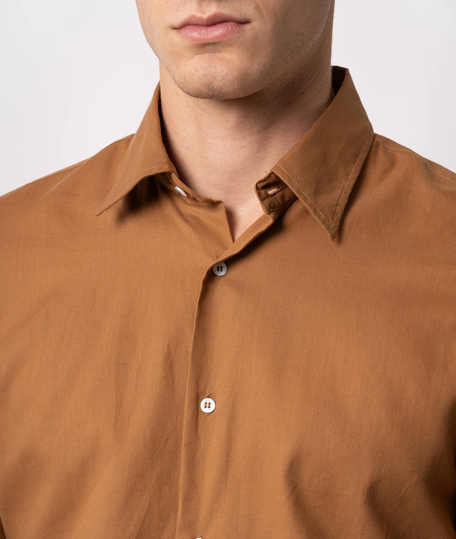 Larusmiani Casual Cotton Shirt Camden T-shirt In Brown