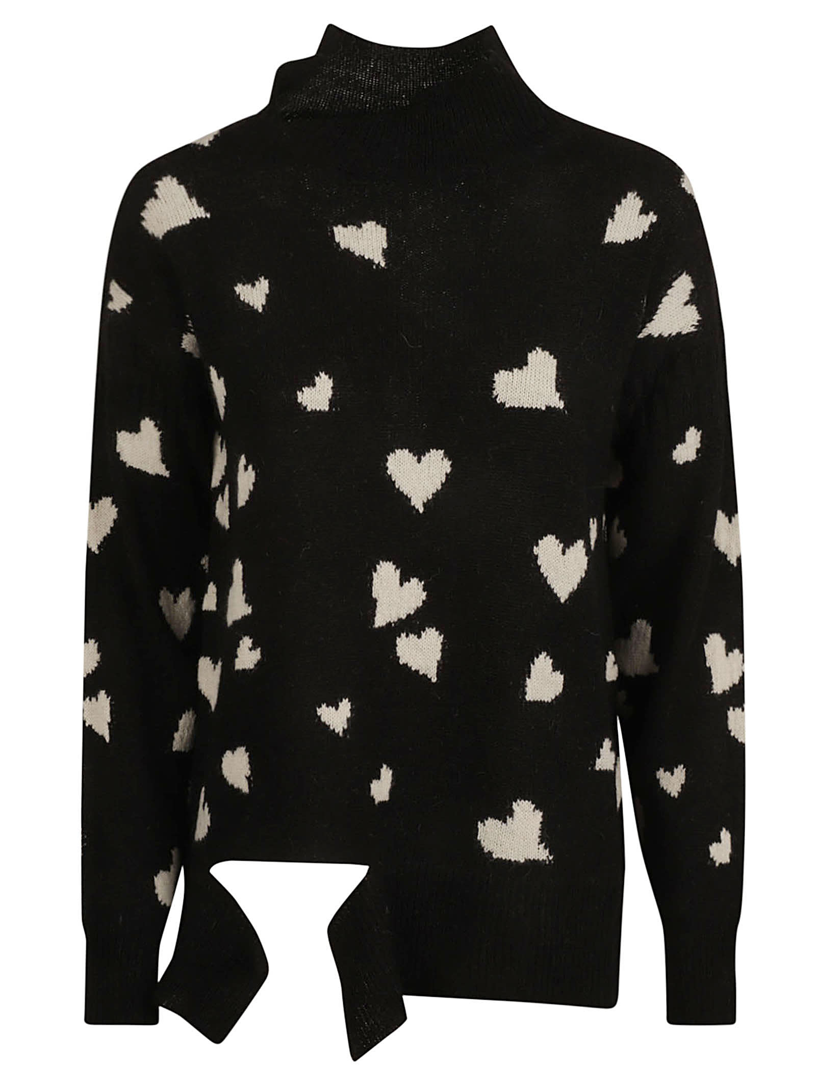 Shop Marni Bunch Of Hearts Sweater In Black