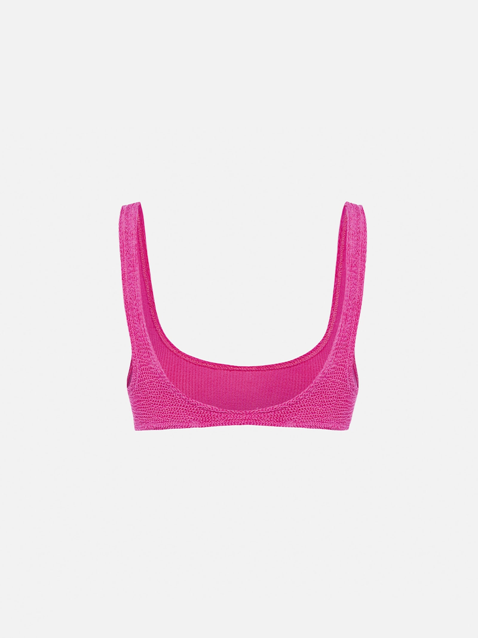 Mc2 Saint Barth Woman Pink Classic Crinkle Bralette Naima In Pink