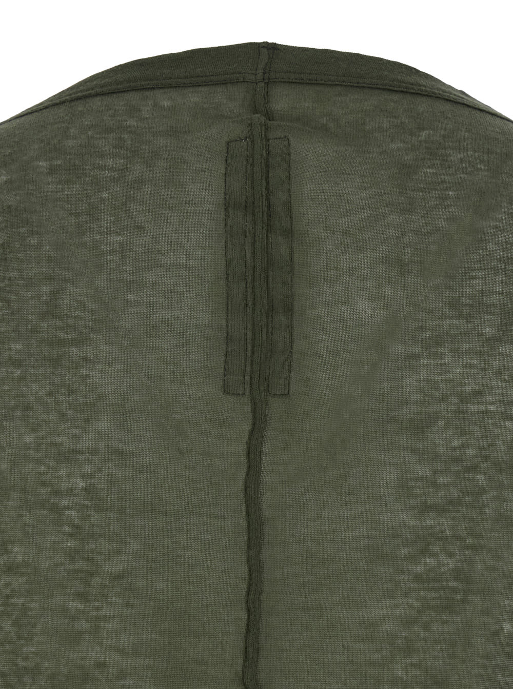 Shop Rick Owens Green Long Sleeve Top In Semi Sheer Man