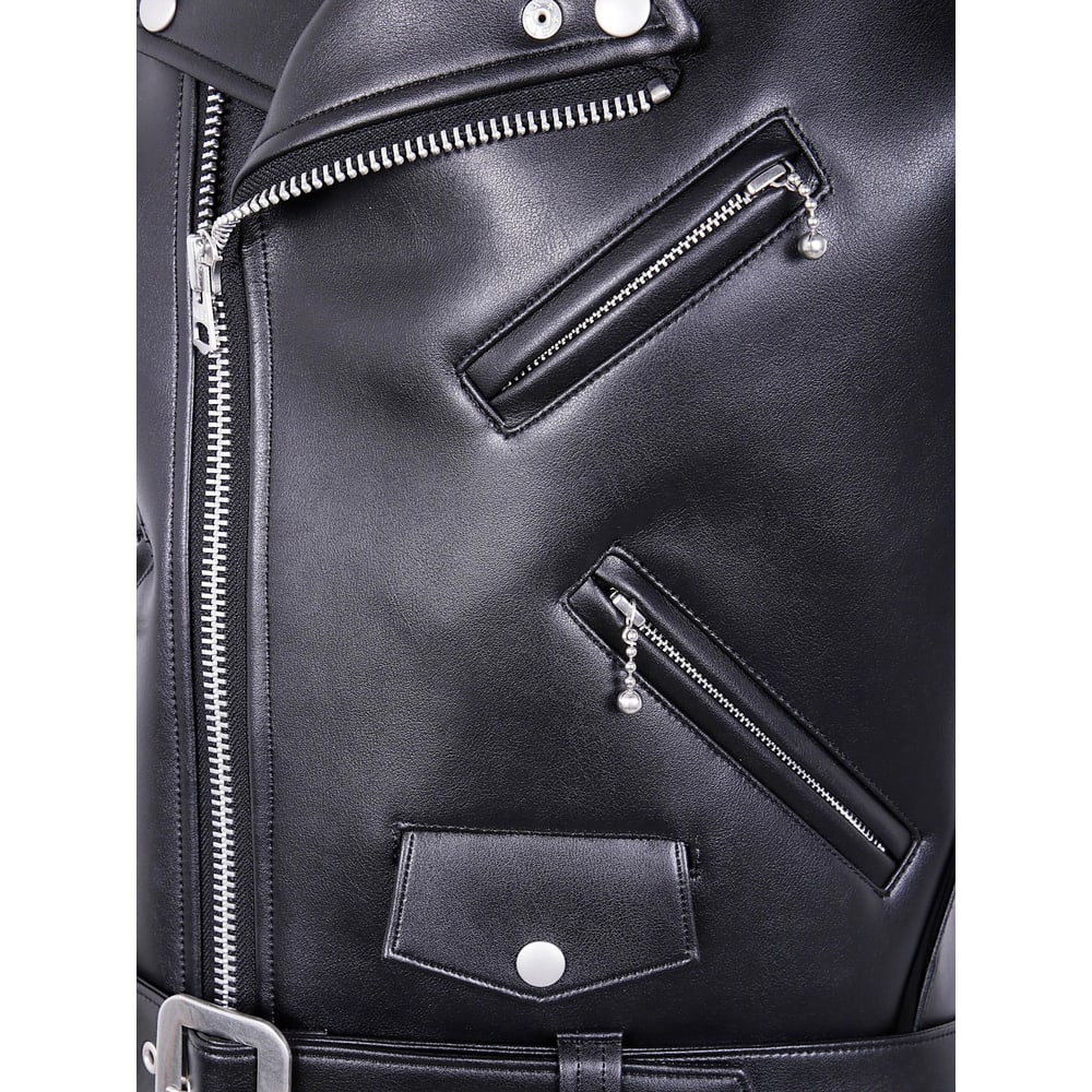 Junya Watanabe Sleeveless Long Jacket Belted Waist In Black