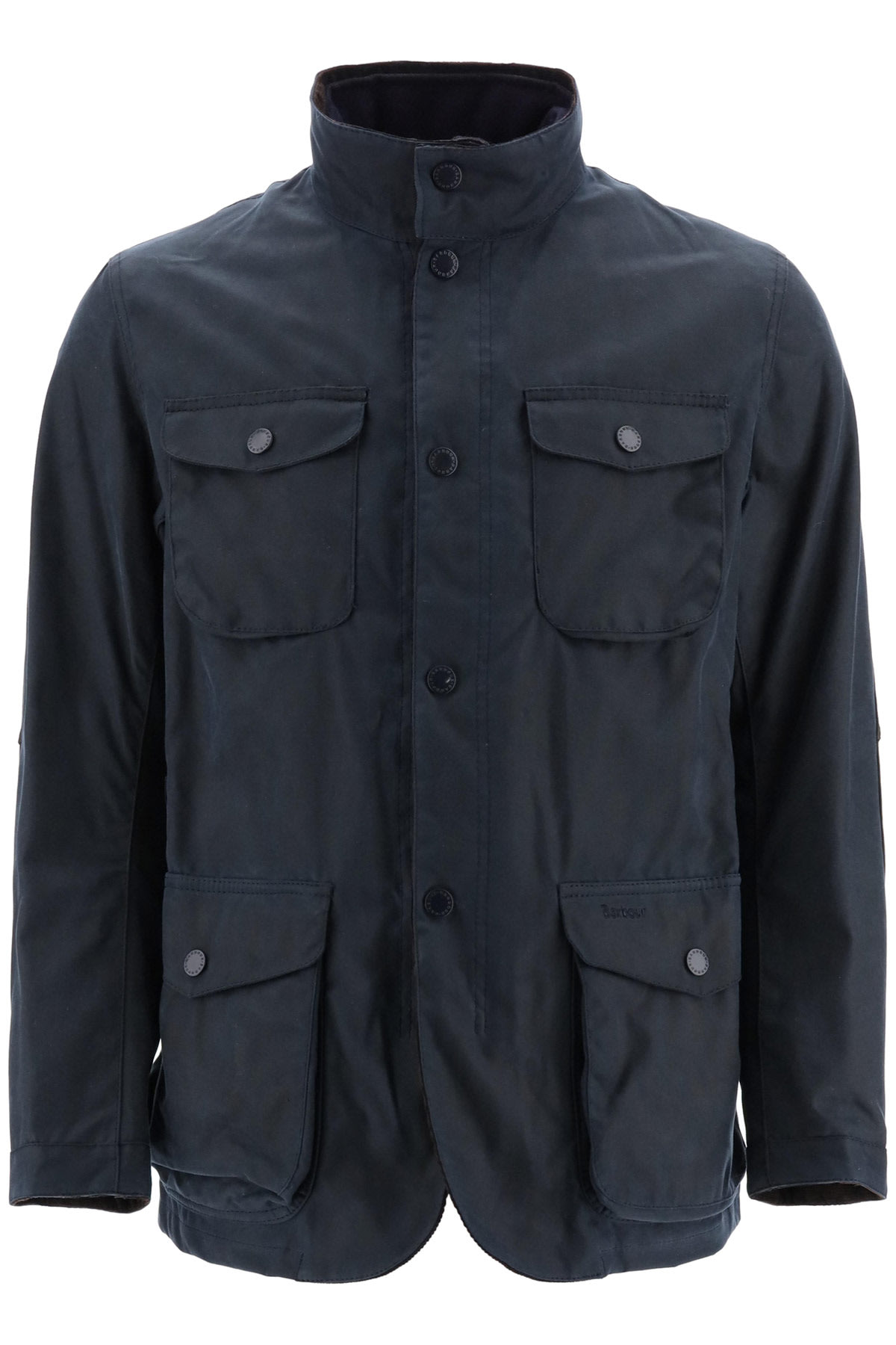Barbour Ogston Jacket In Coated Cotton In Navy | ModeSens