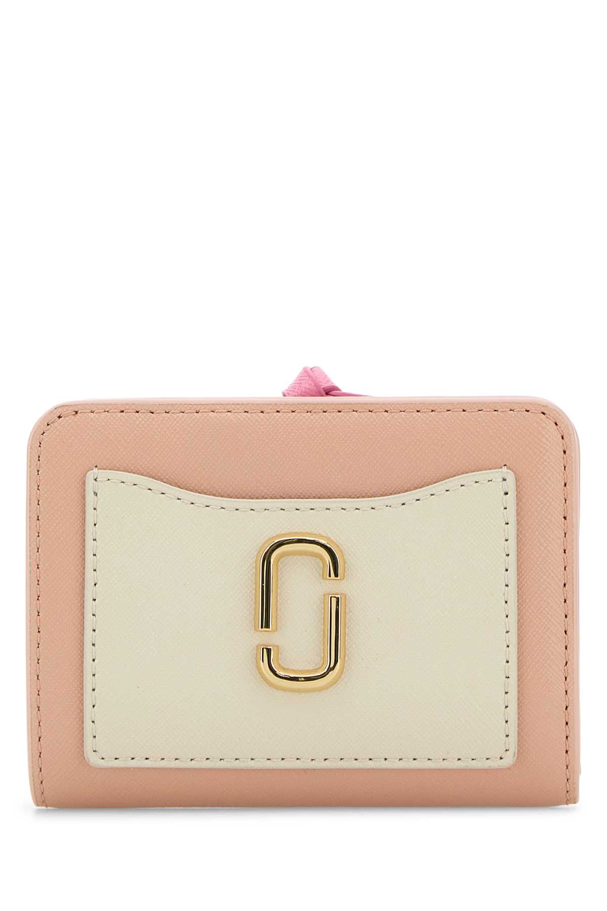 Pink Leather Mini Utility Snapshot Wallet