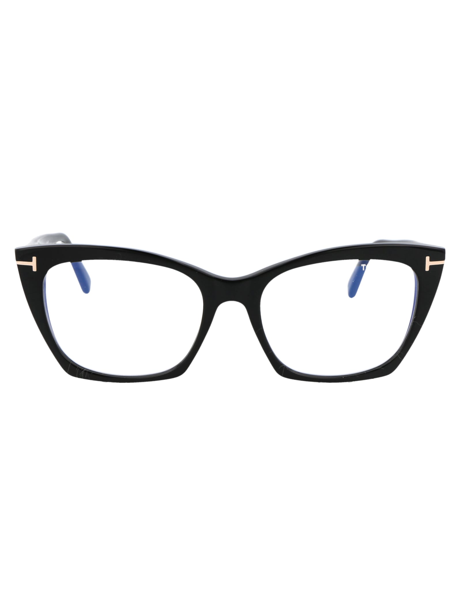 Shop Tom Ford Ft5709-b Glasses In 001 Nero Lucido