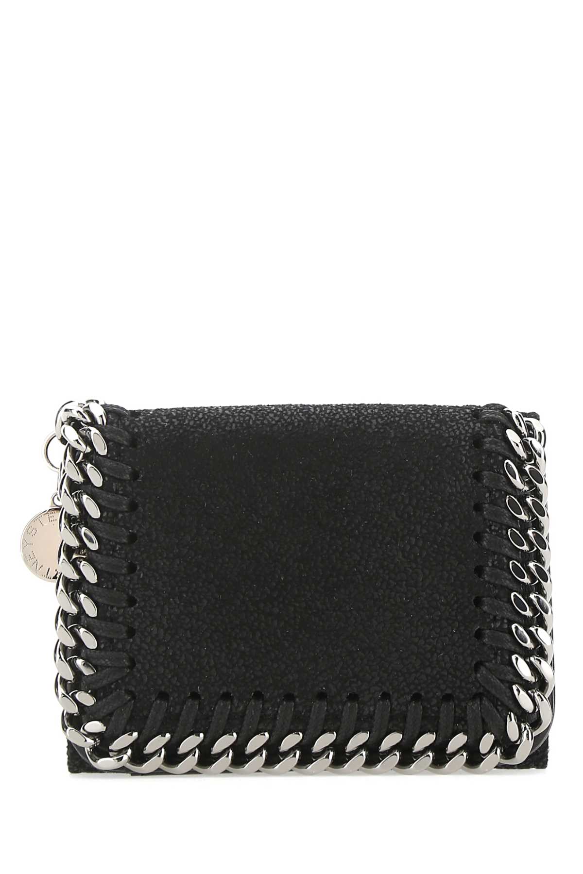 Shop Stella Mccartney Black Shaggy Deer Wallet In 1000