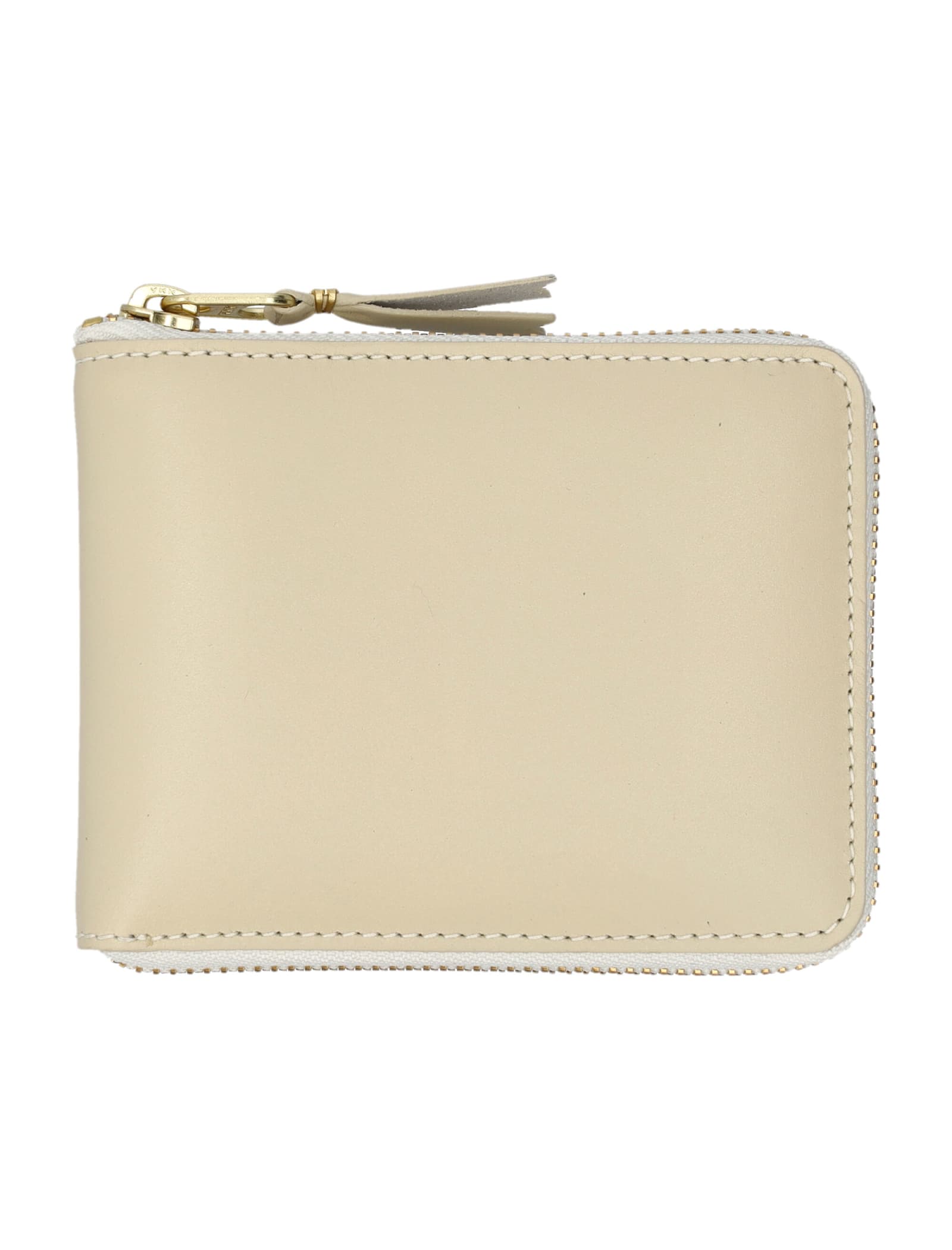Shop Comme Des Garçons Small Zip Around Wallet In Off White