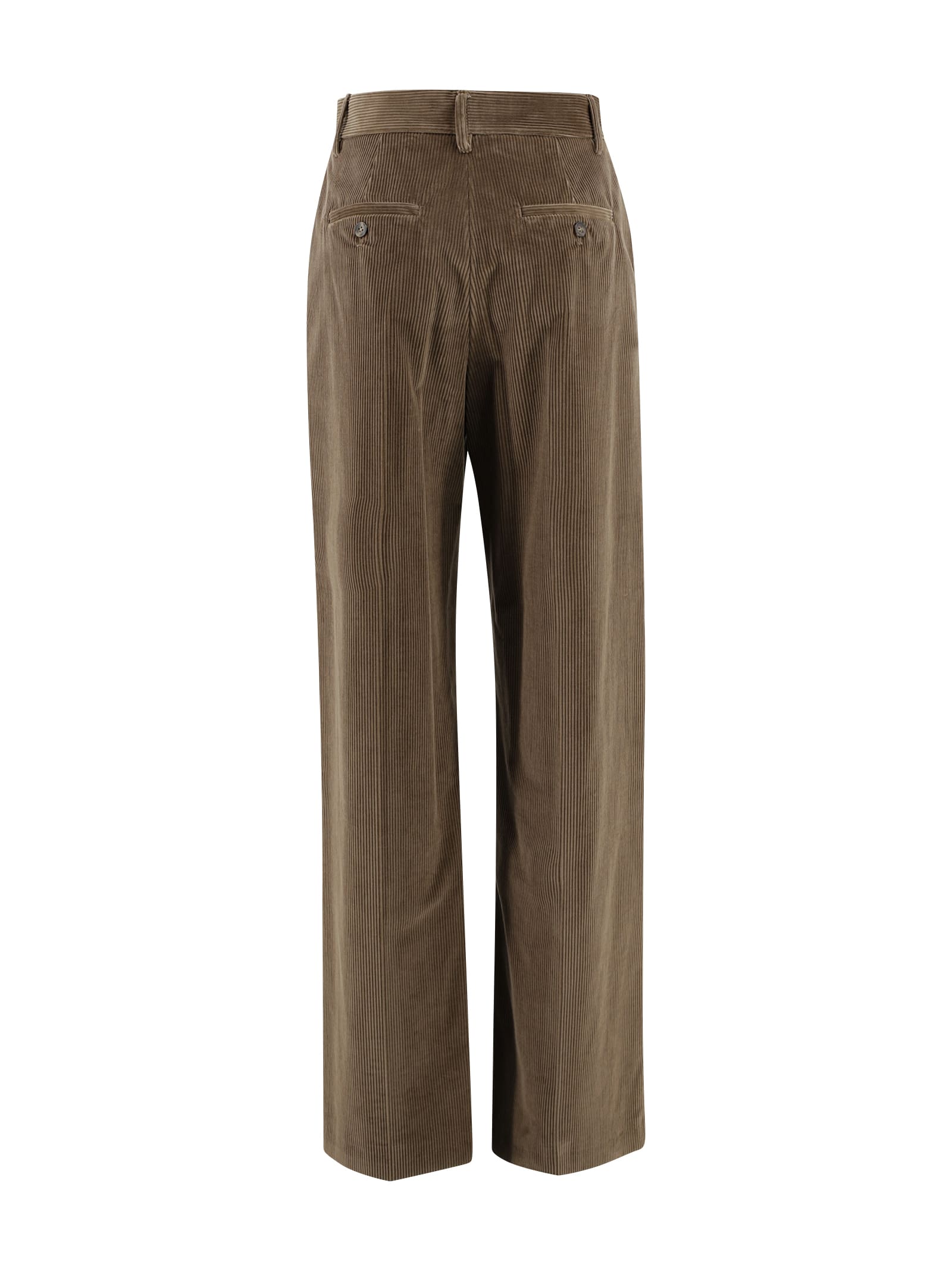 Shop Weekend Max Mara Velvet Wide-leg Pants In Beige