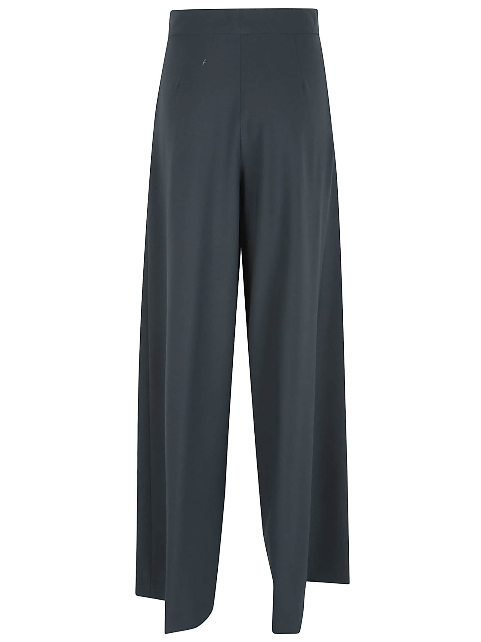Dries Van Noten High Waist Pleated Wide Leg Trousers In Blue