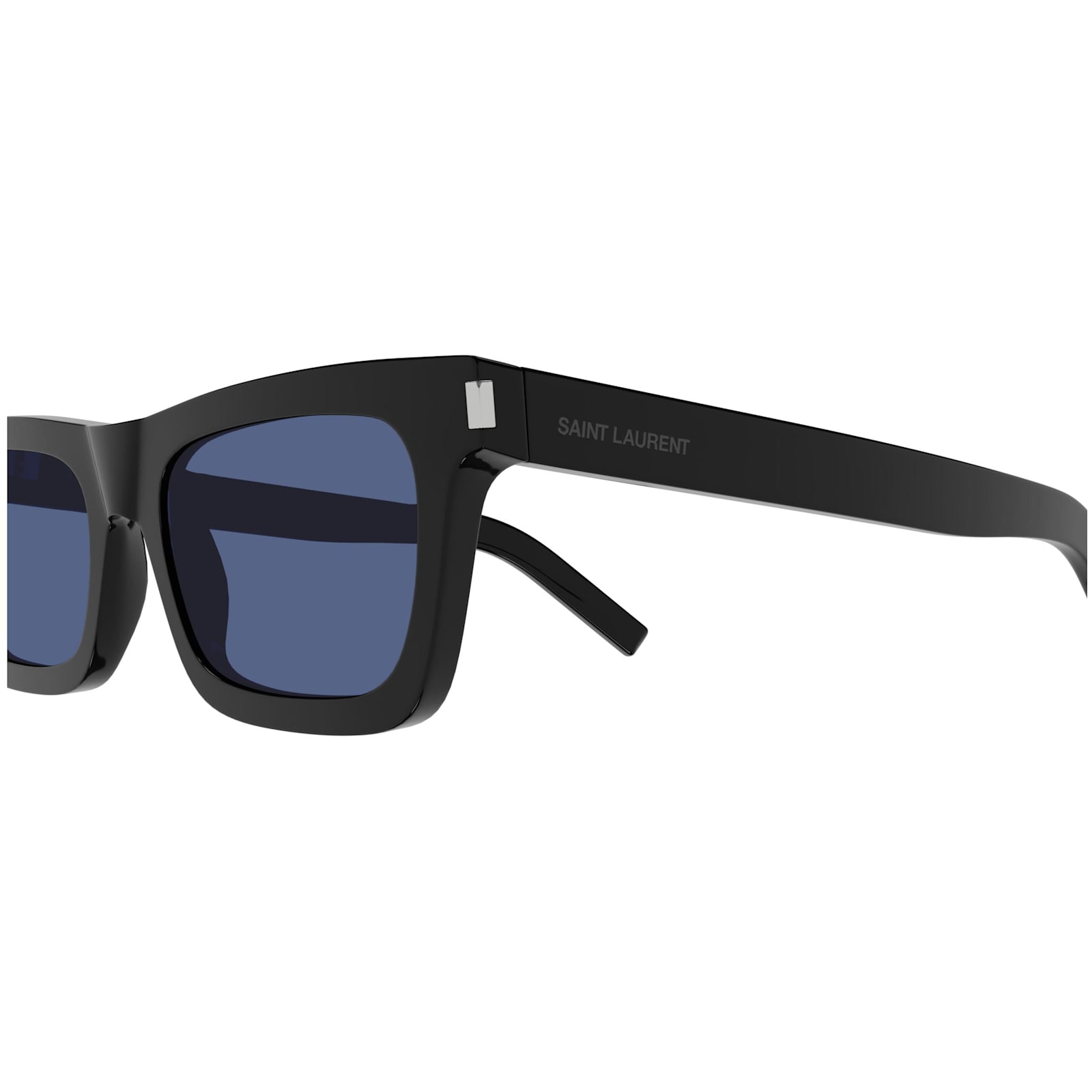 Shop Saint Laurent Sunglasses In Nero/blu