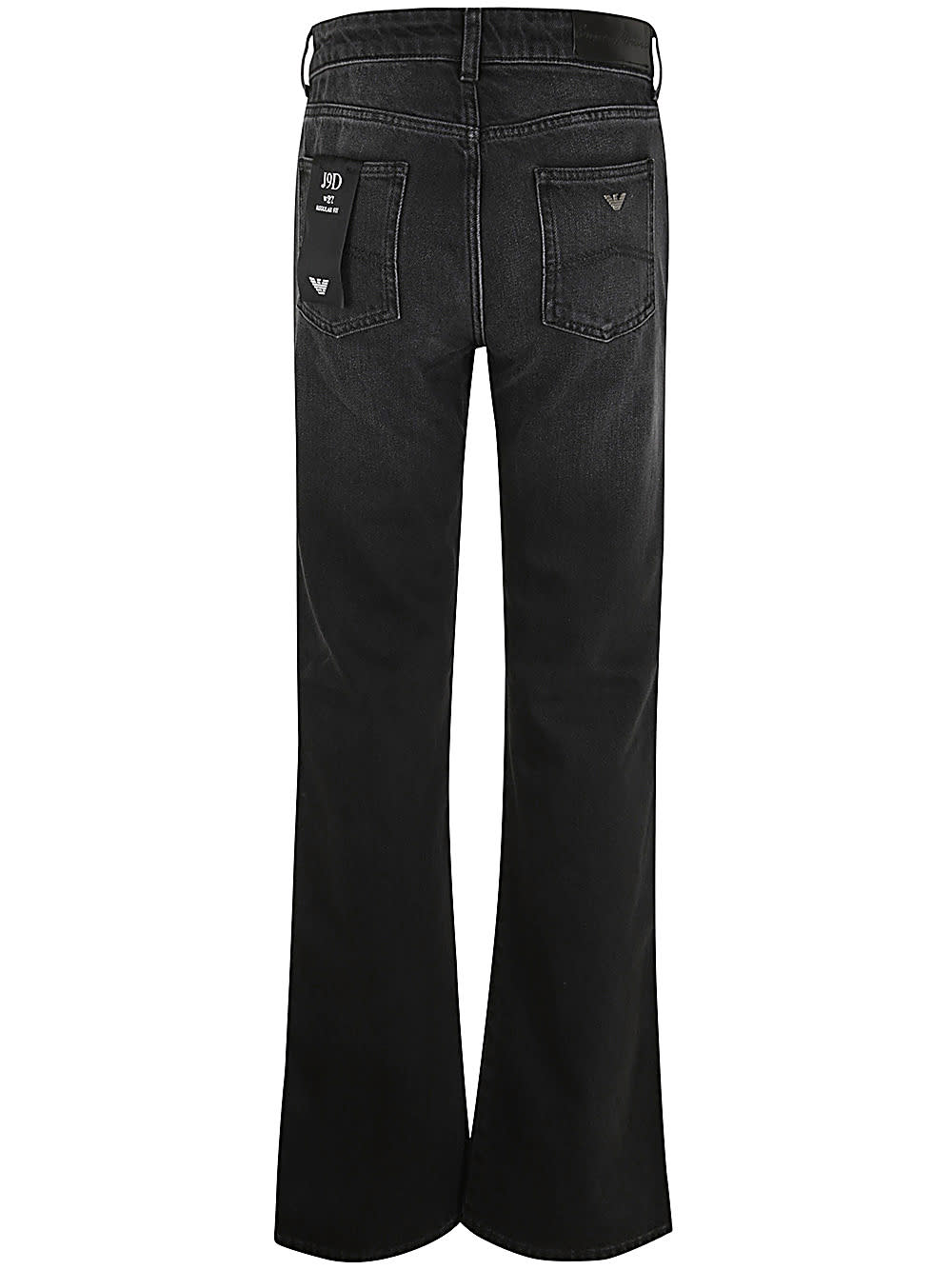 Shop Emporio Armani 5 Pockets Pack In Denim Black