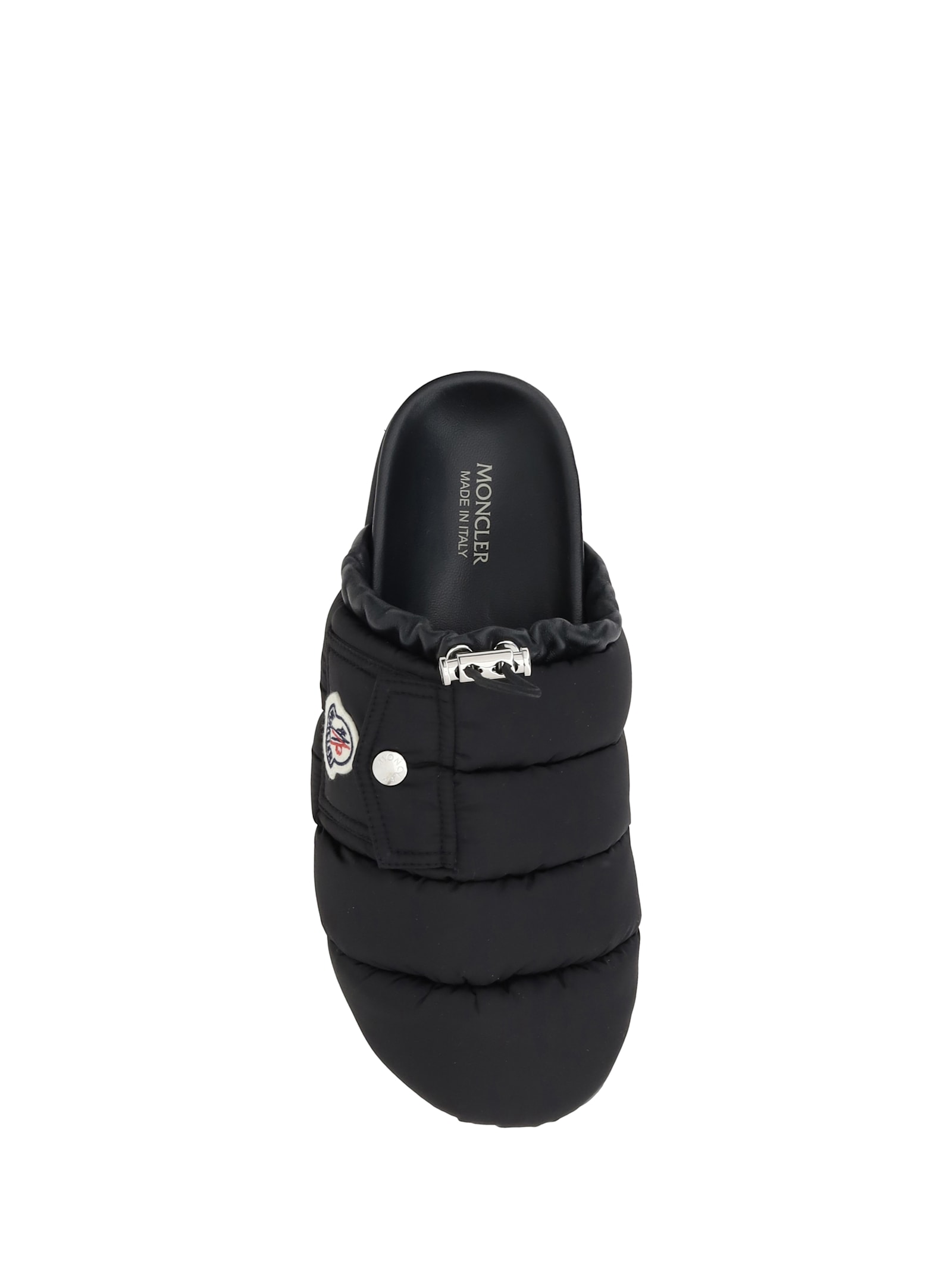 Shop Moncler Mon Pocket Mules In 999
