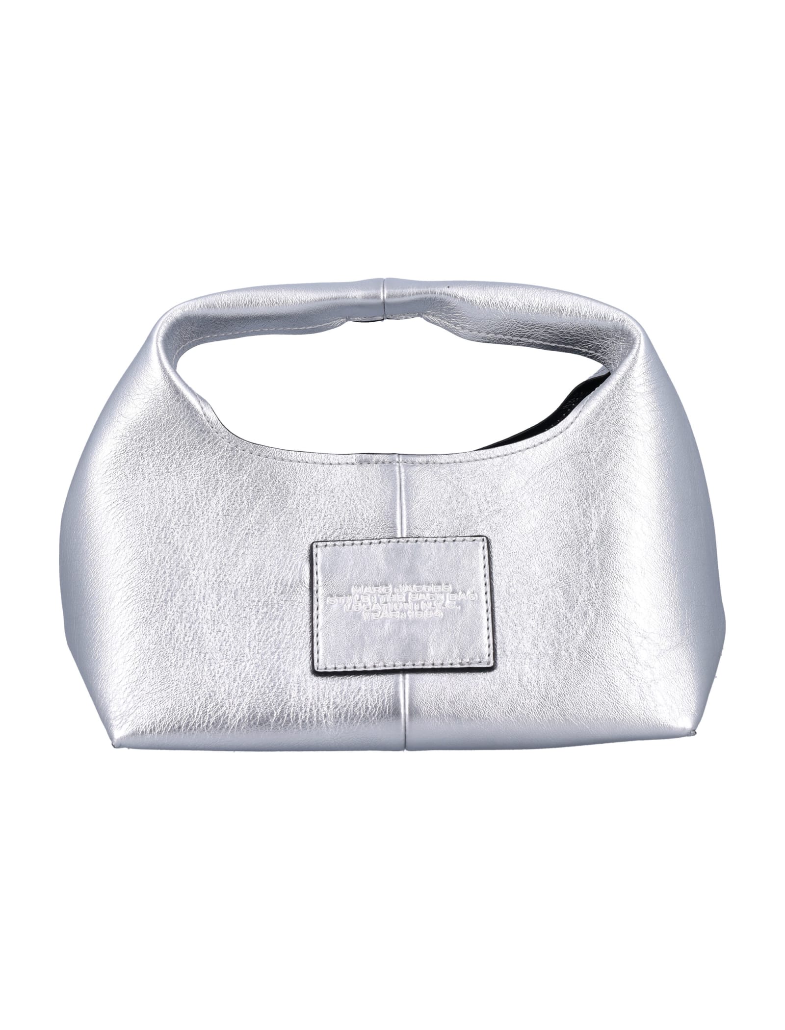 Shop Marc Jacobs The Mini Sack Bag In Silver