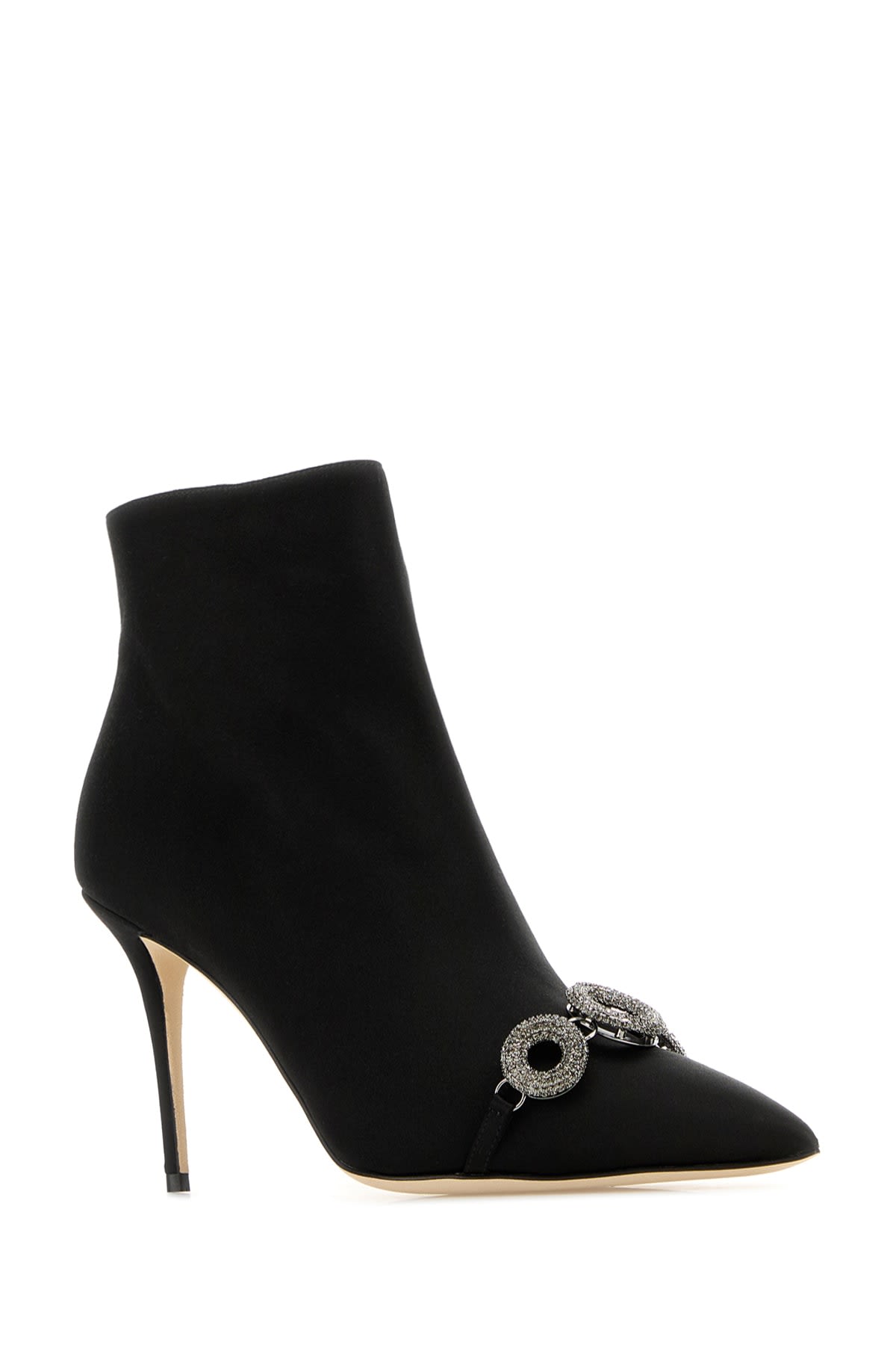 Shop Manolo Blahnik Marijanaflat Samba Sc 2265 010 In Blck