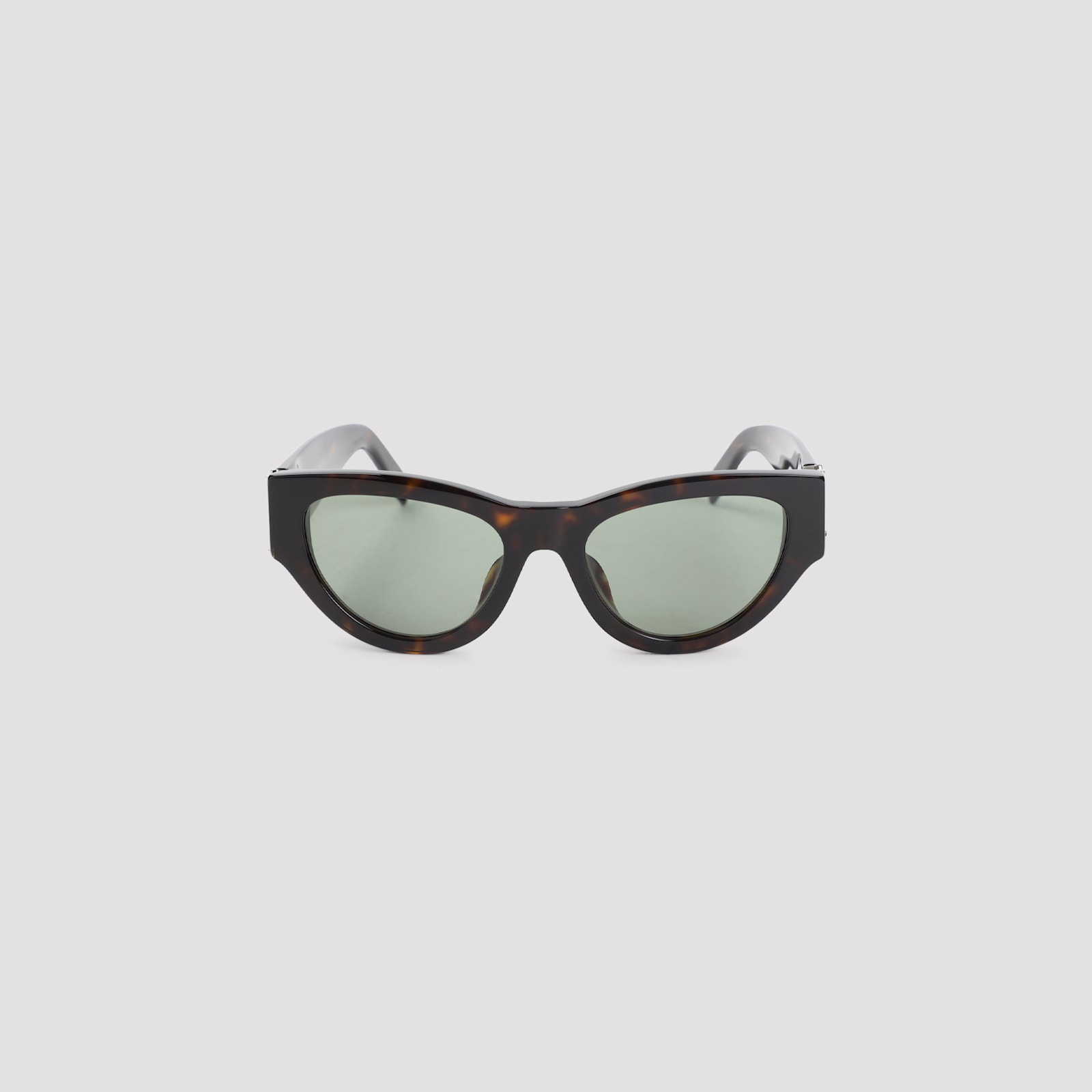 Saint Laurent Dark Brown Cat Eye Sunglasses In Brown