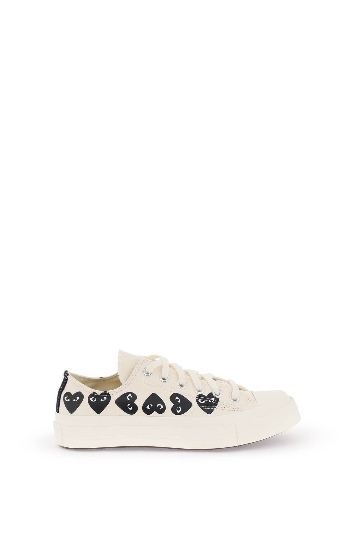 Shop Comme Des Garçons Shirt Multi Heart Converse X Comme Des Gar S Play Low-top Sneakers In White