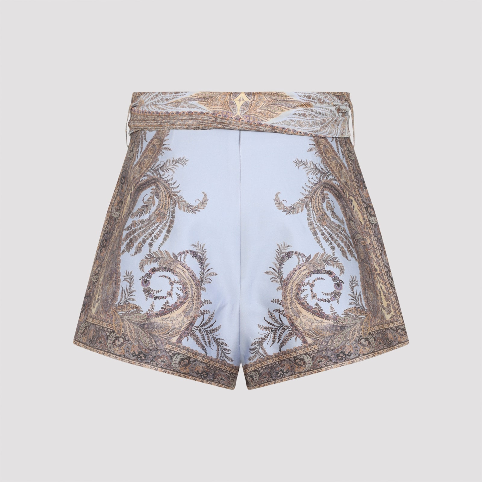 Zimmermann Hypnotic Paisley Wide Leg Shorts