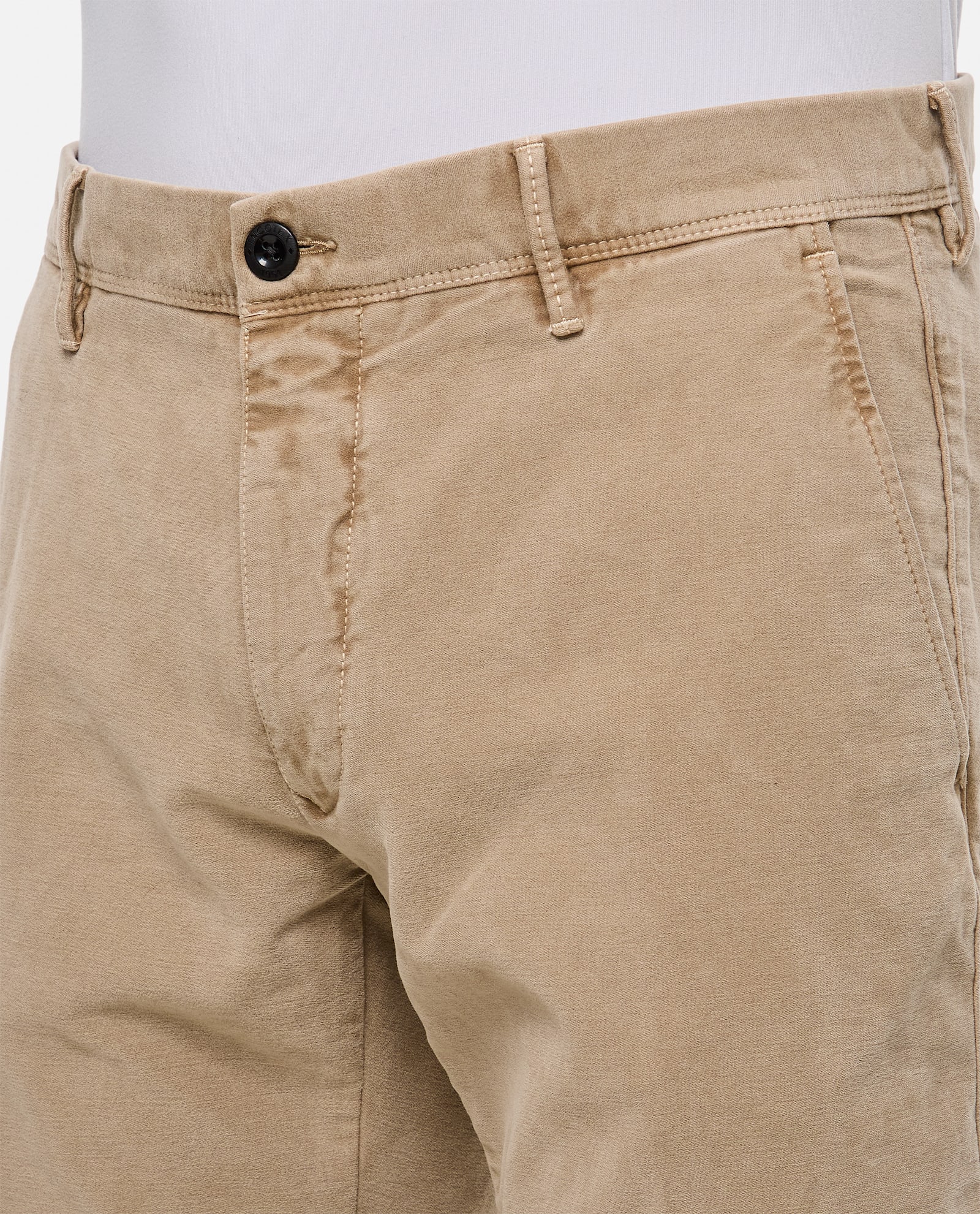 Incotex Splatter Print Regular Trousers In Beige