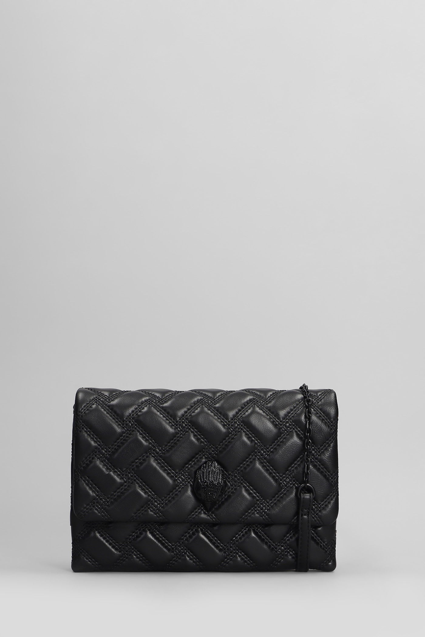 Kensington Duet Dr Shoulder Bag In Black Leather
